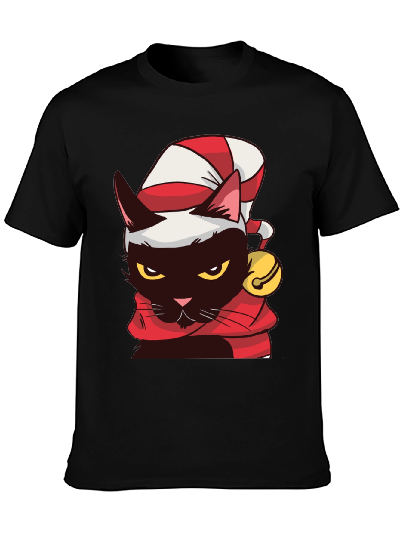 Festive Cat T-Shirt - Holiday Cheer