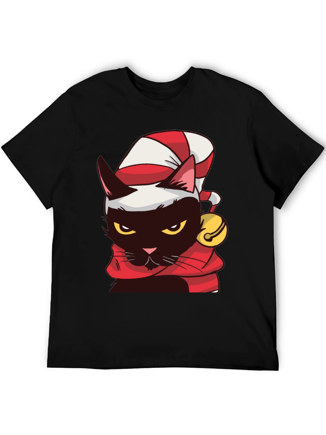 Festive Cat T-Shirt - Holiday Cheer