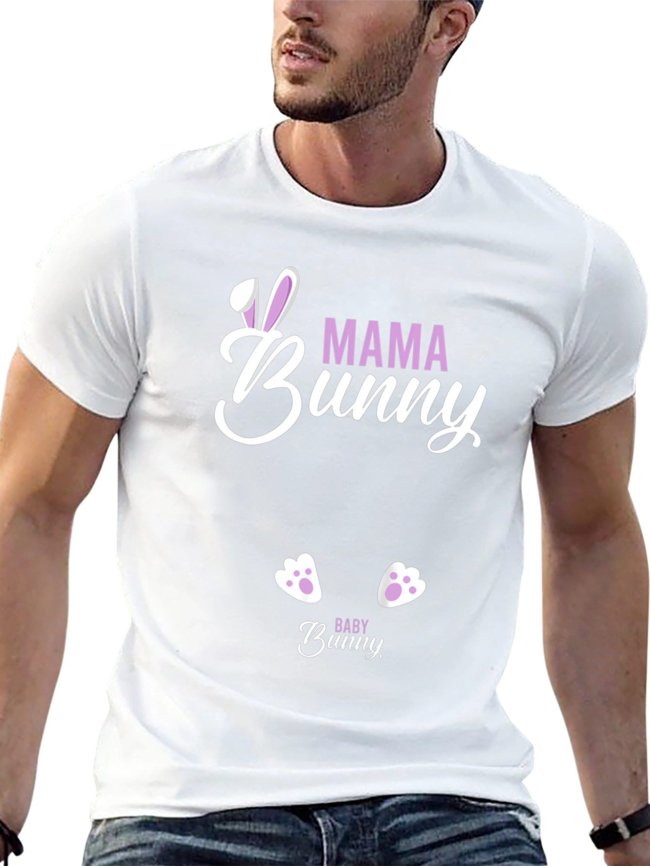 Mama Bunny T-Shirt - Easter Pregnancy Announcement Tee