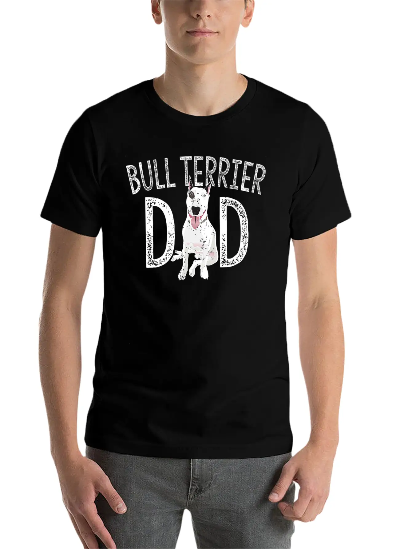 Bull Terrier Dad Dog Lover Owner Gift Bull Terrier Unisex Casual T-Shirt – Clean Design For Daily Comfort