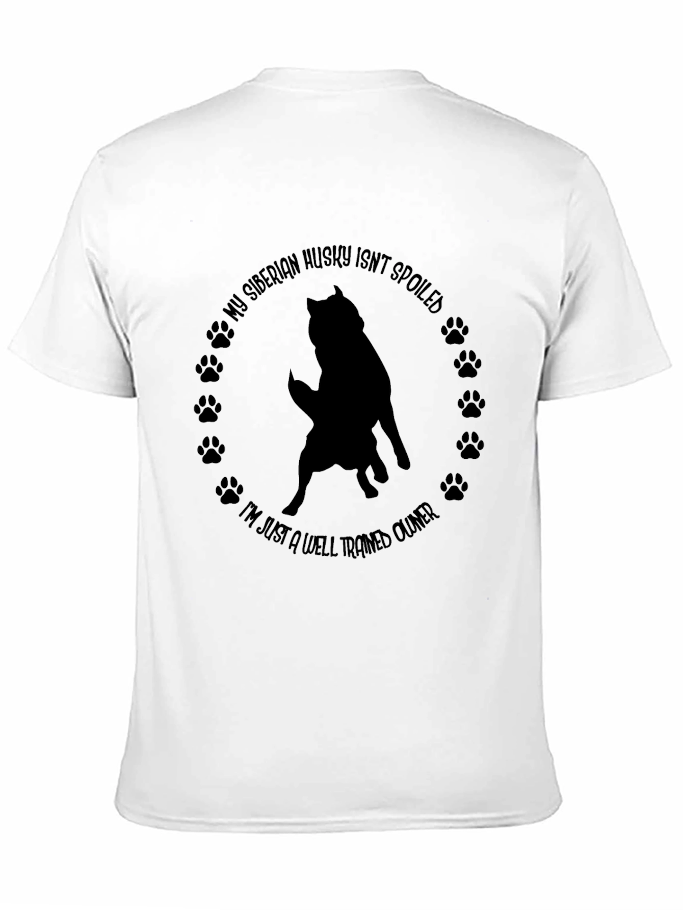 Siberian Husky Owner Black Graphic Tee