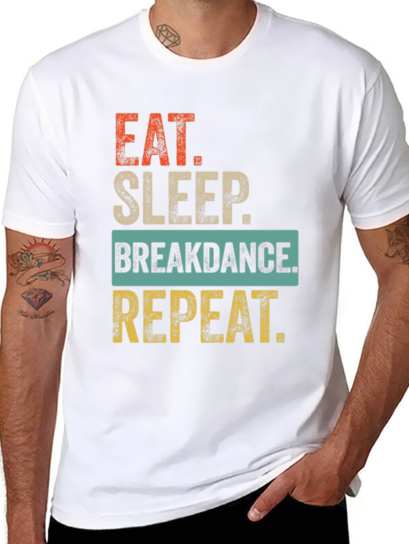 Eat Sleep Breakdance Repeat Graphic Tee