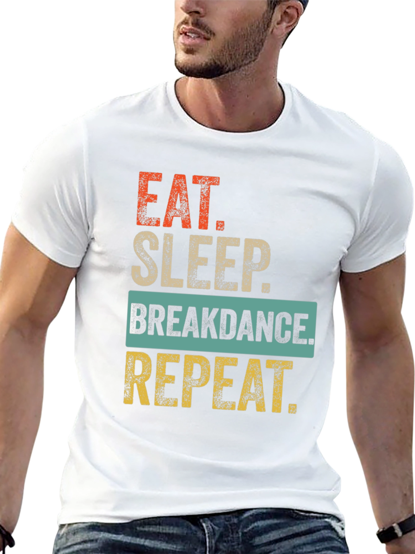 Eat Sleep Breakdance Repeat Graphic Tee