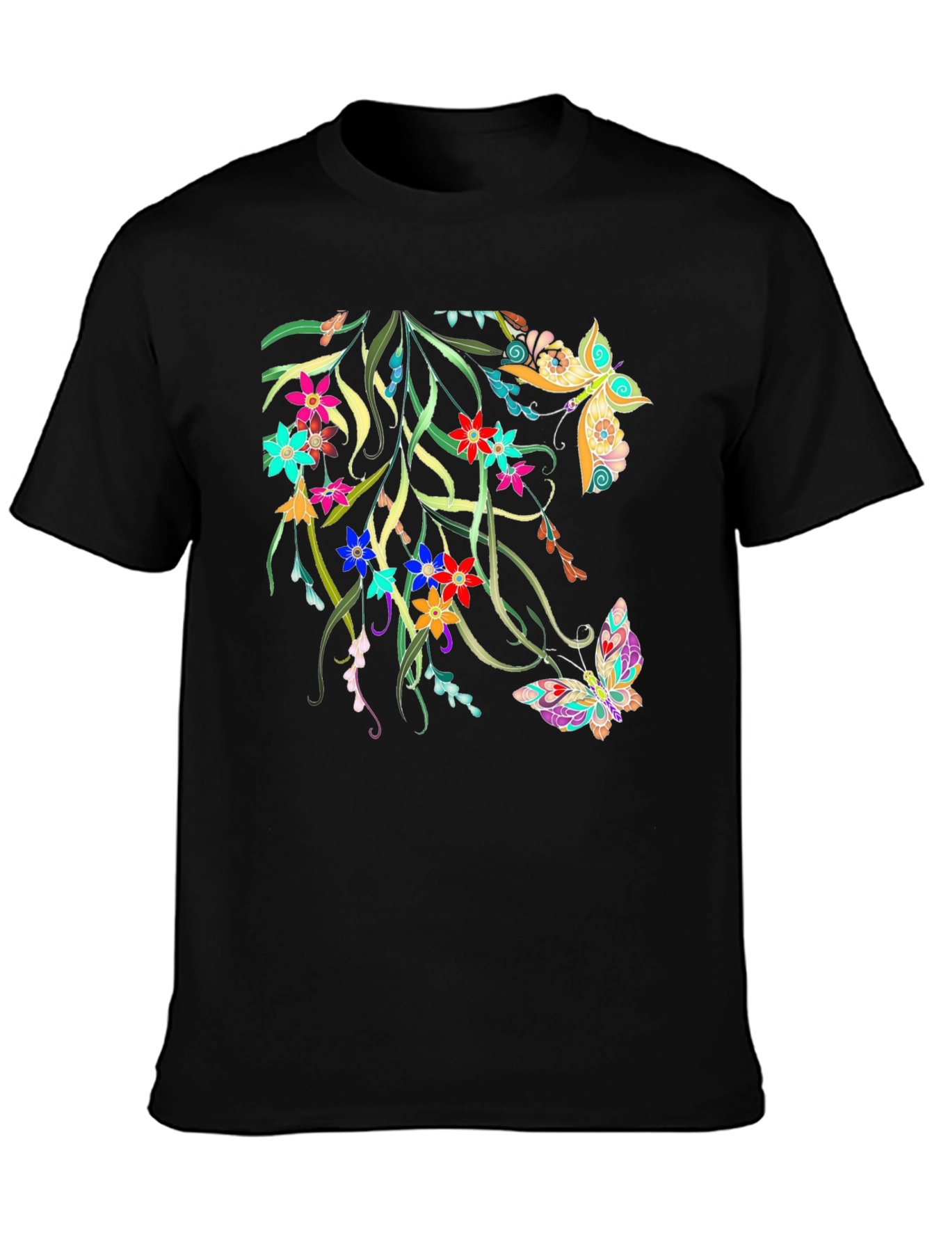 Floral Butterfly Graphic Tee