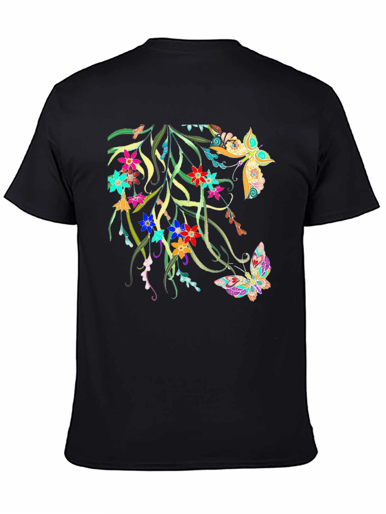 Floral Butterfly Graphic Tee