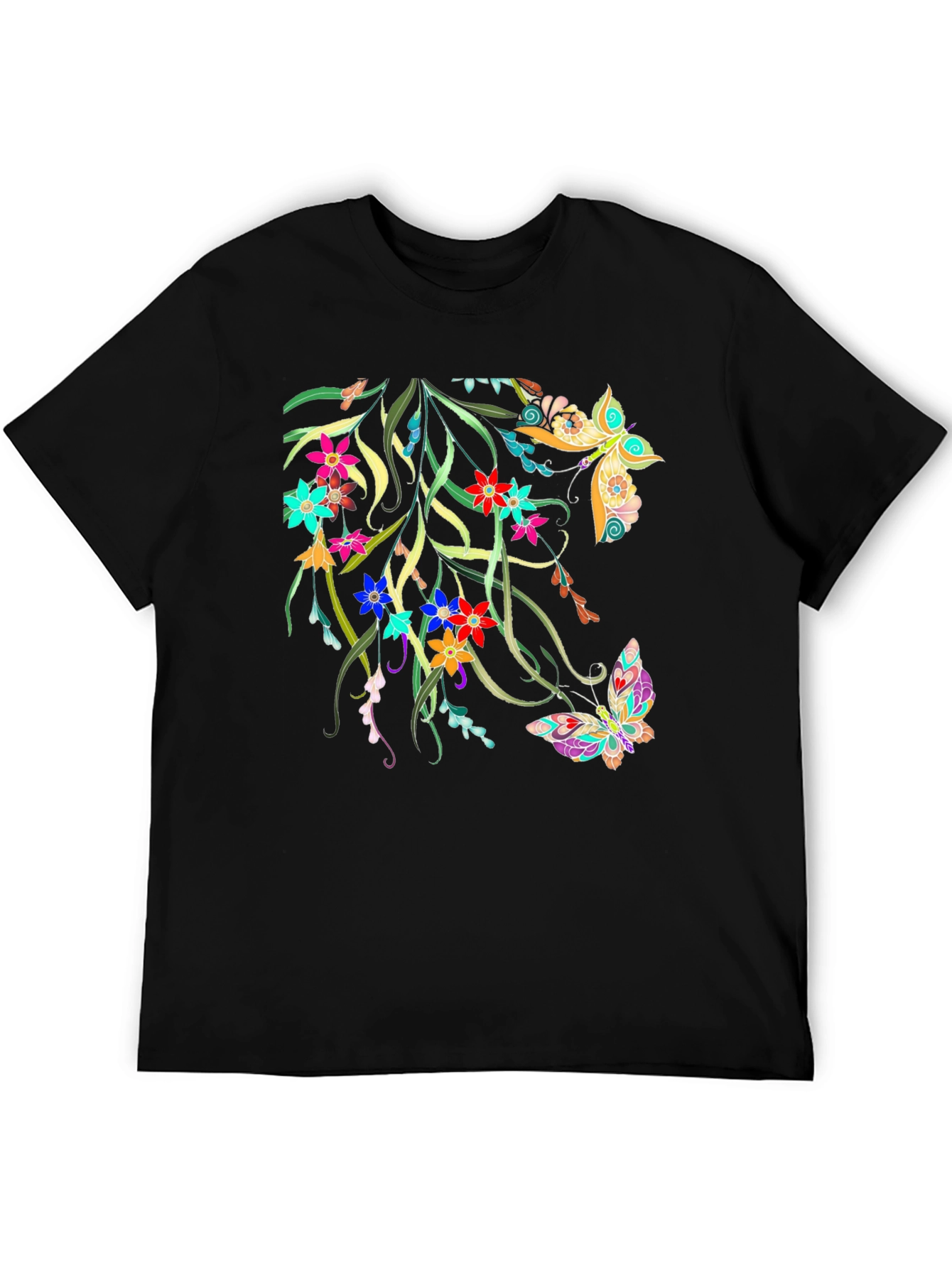 Floral Butterfly Graphic Tee