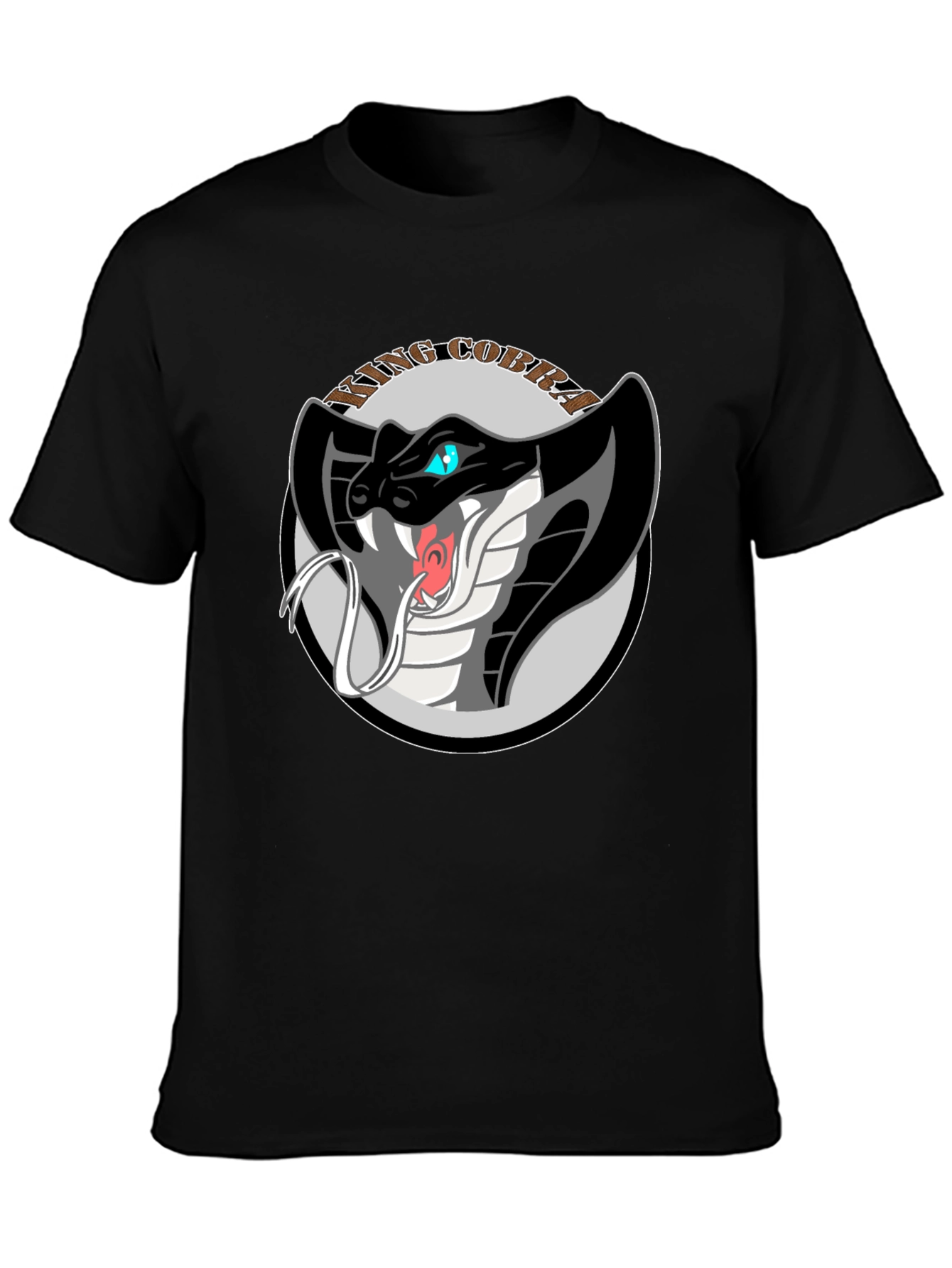 King Cobra Graphic Tee - Black Cotton T-Shirt