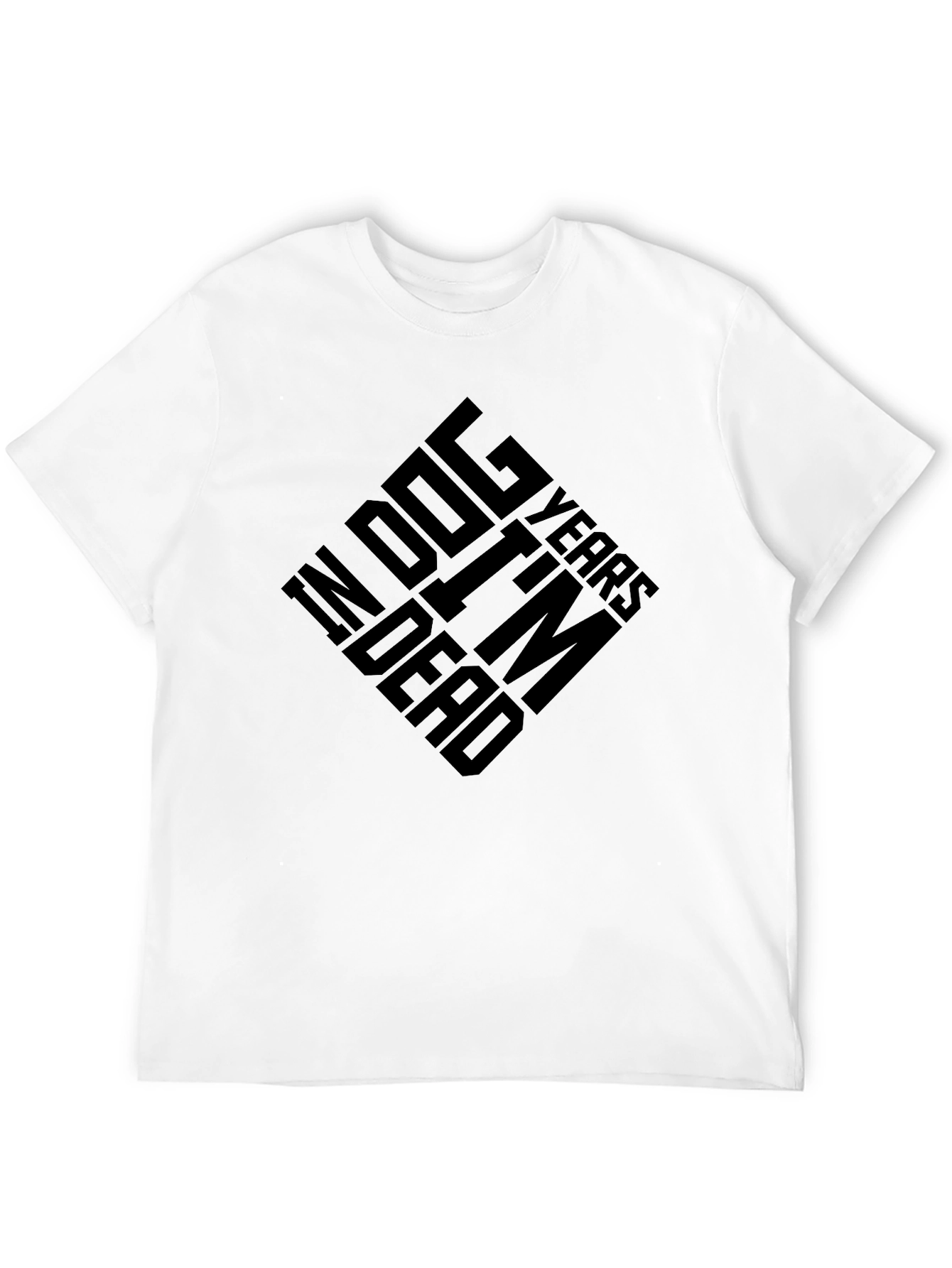 Dog Years Funny Graphic Tee - Black Cotton T-Shirt