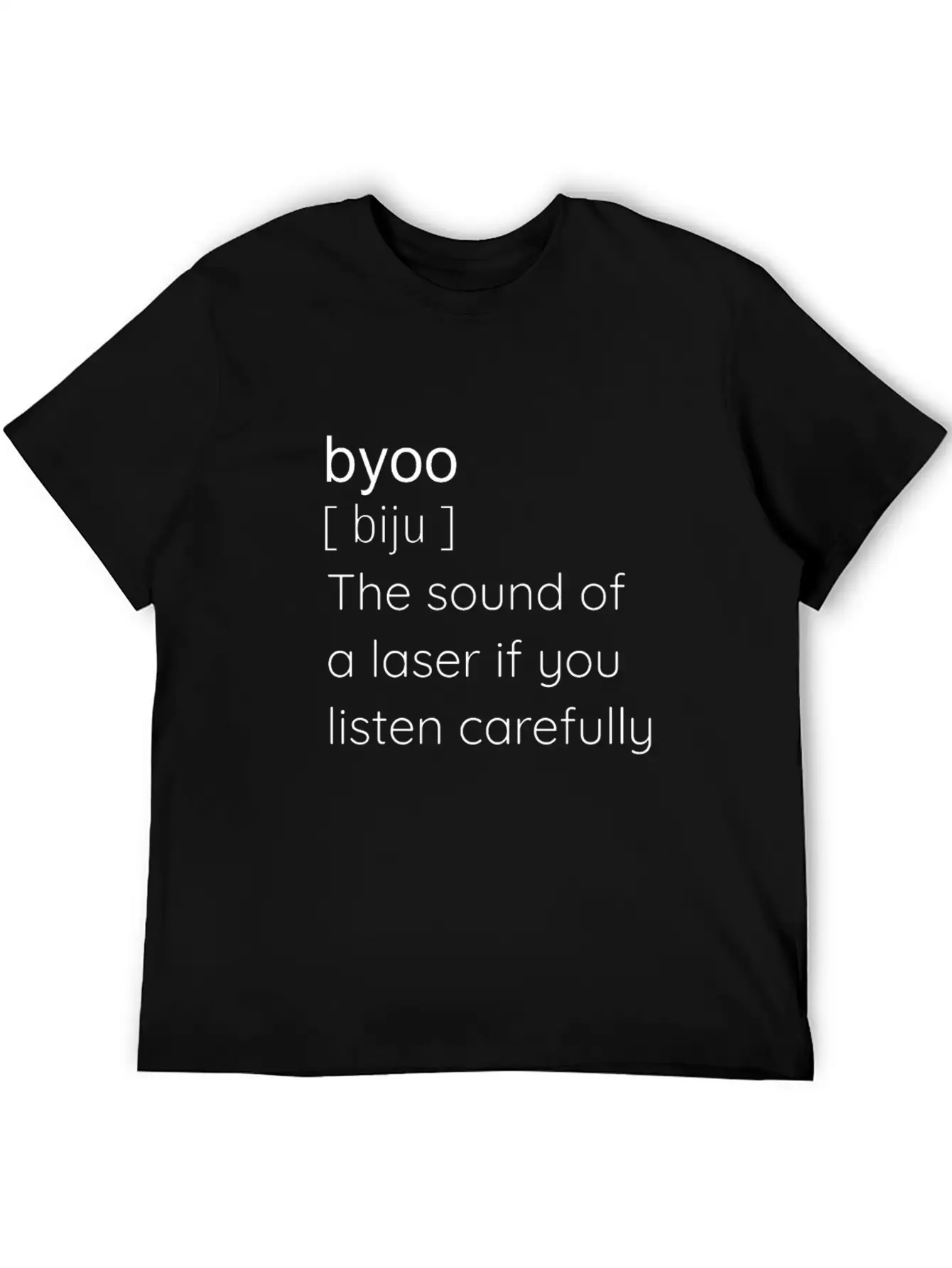Byoo - Sound Of A Laser - Science Fiction, Sword Unisex Casual T-Shirt – Clean Design For Daily Comfort