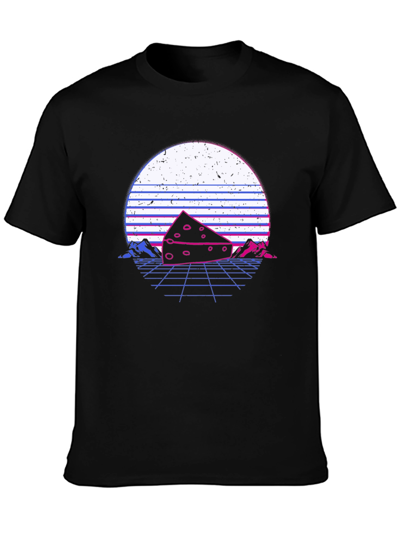 Retro Cheese T-Shirt - Synthwave Style