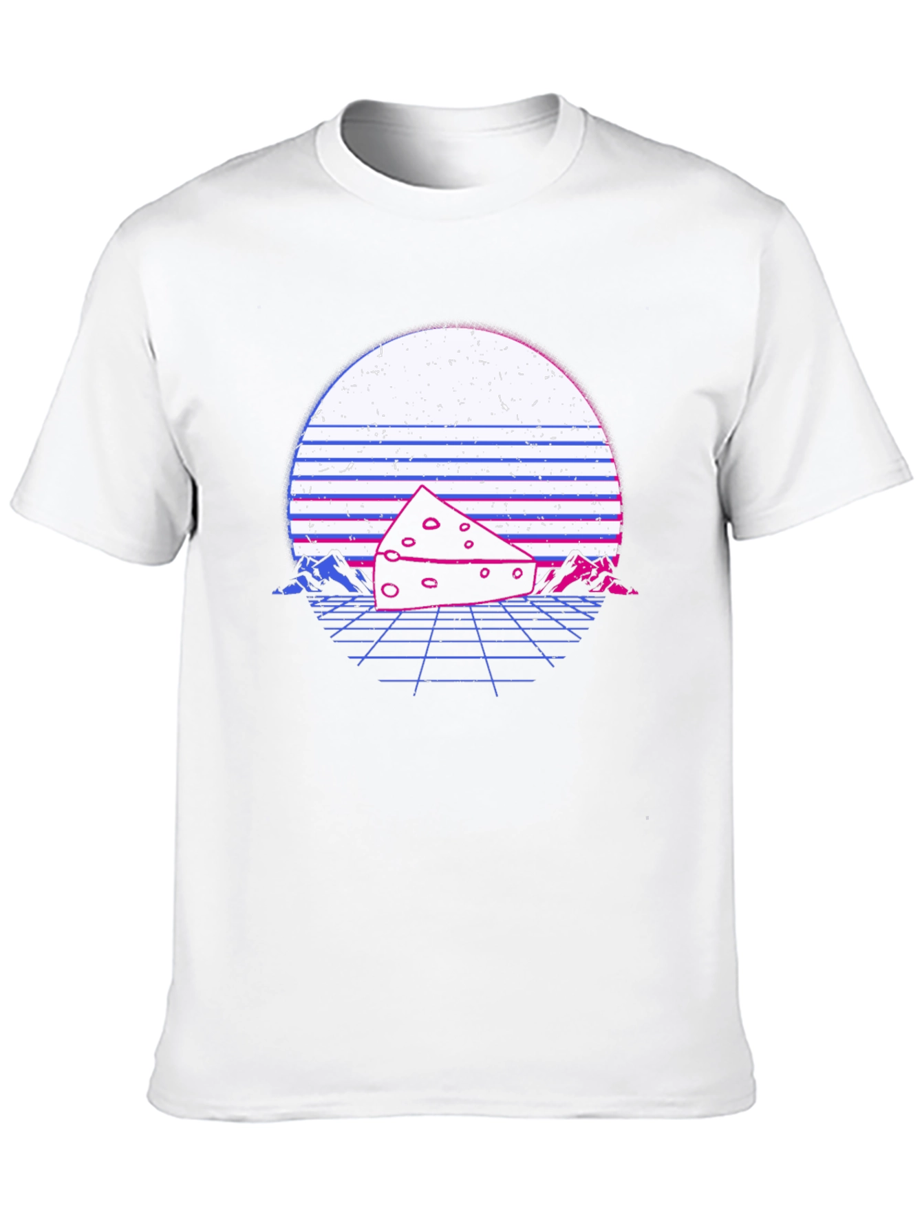 Retro Cheese T-Shirt - Synthwave Style