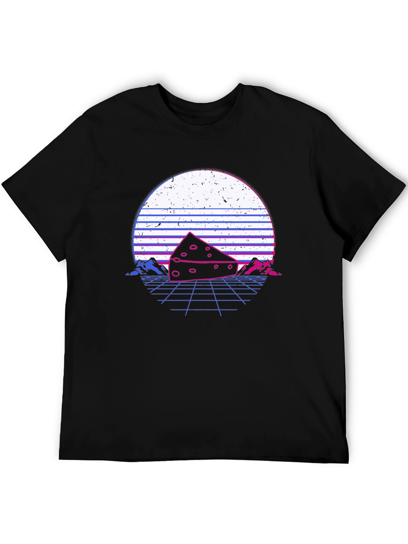 Retro Cheese T-Shirt - Synthwave Style