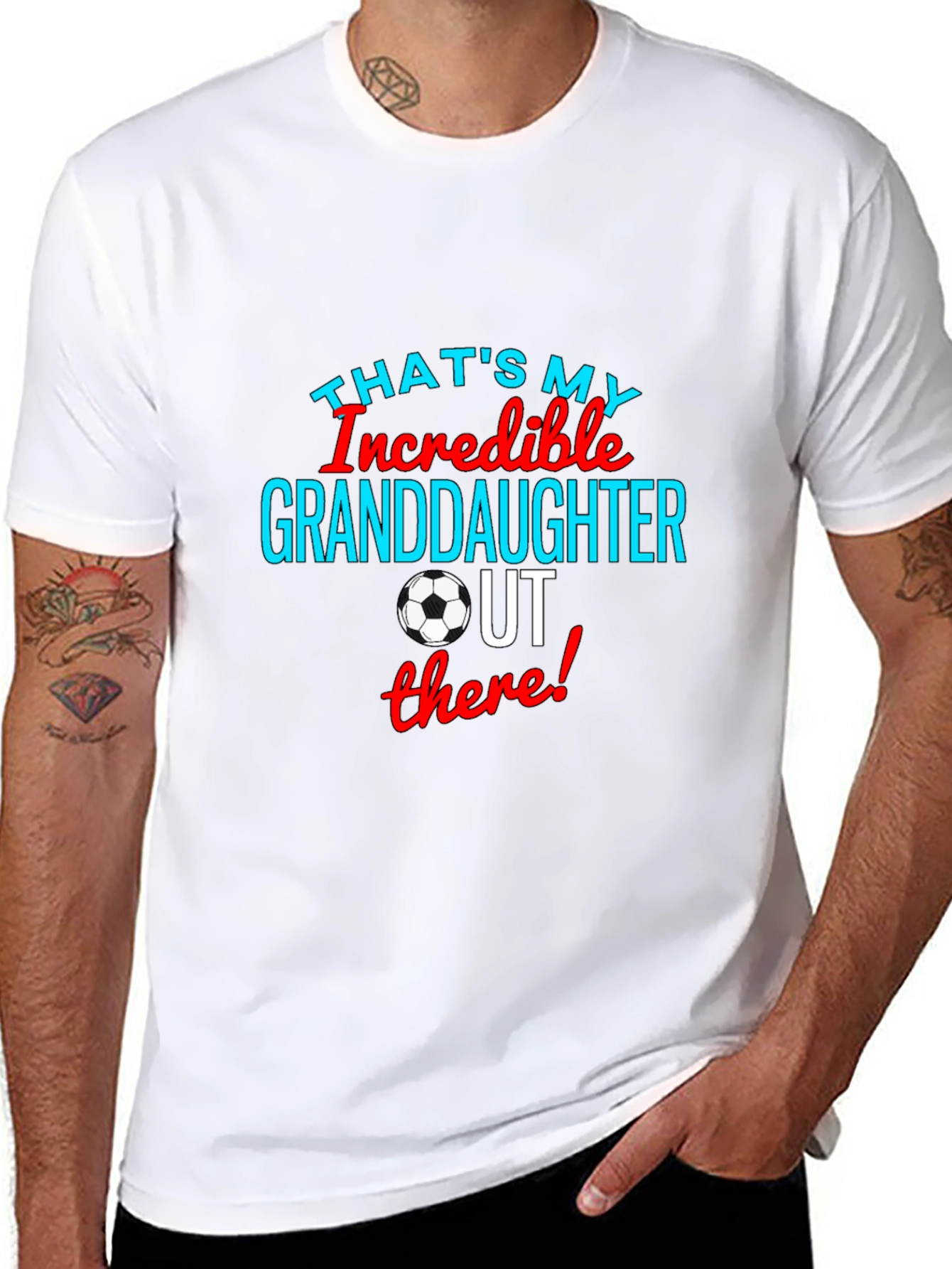 Incredible Granddaughter Soccer T-Shirt