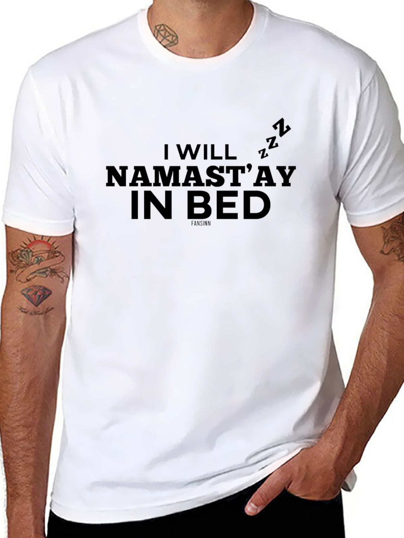 Namastay In Bed T-Shirt