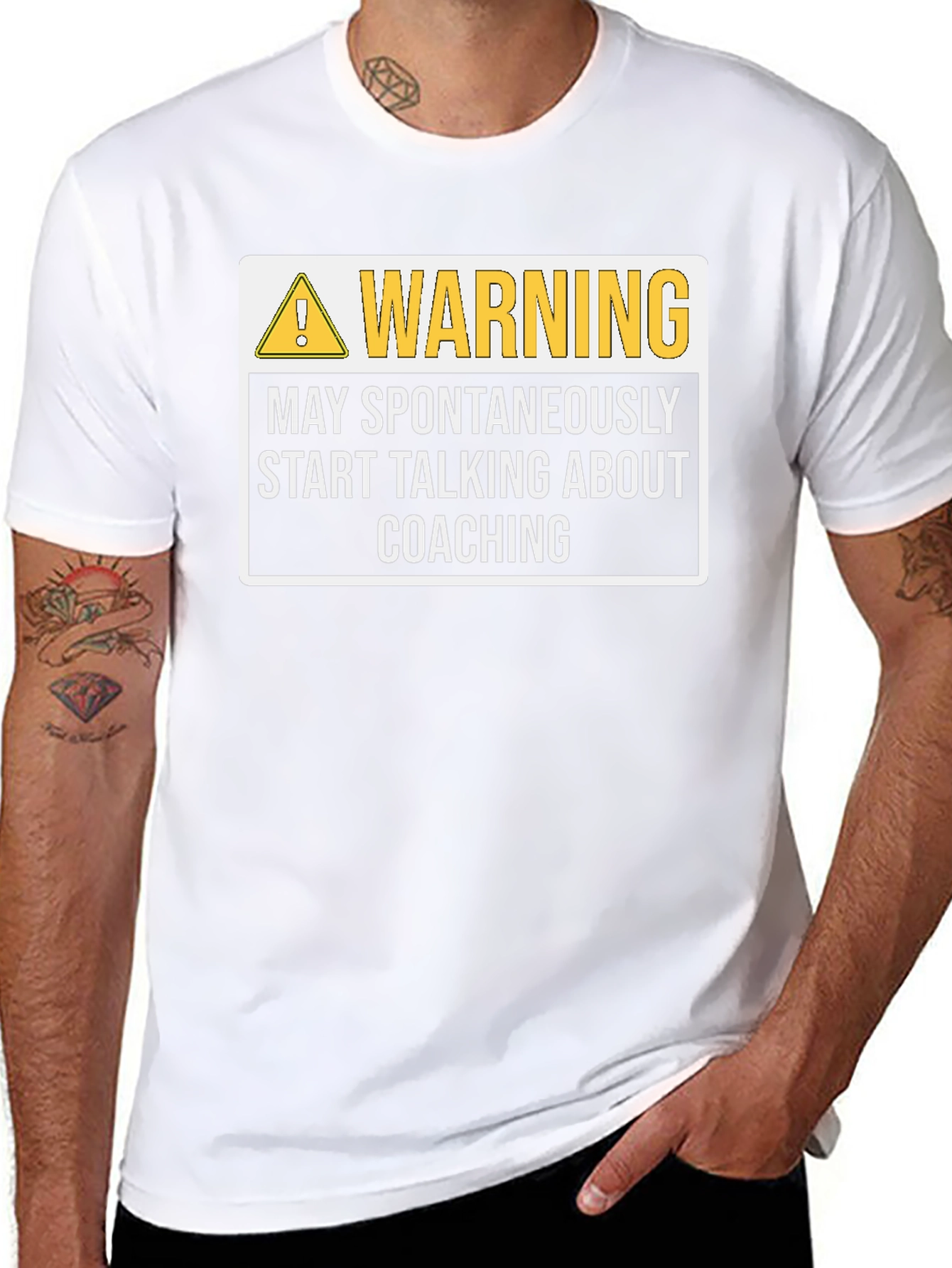 Warning: May Spontaneously Talk Coaching T-Shirt