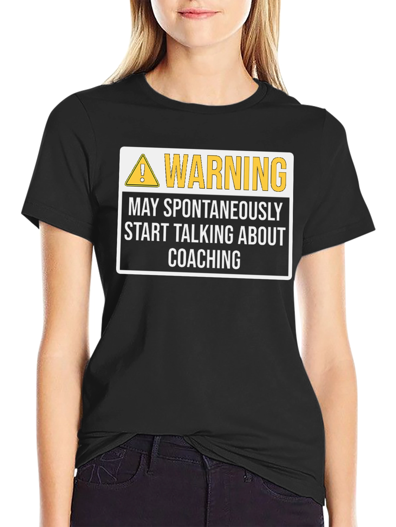 Warning: May Spontaneously Talk Coaching T-Shirt