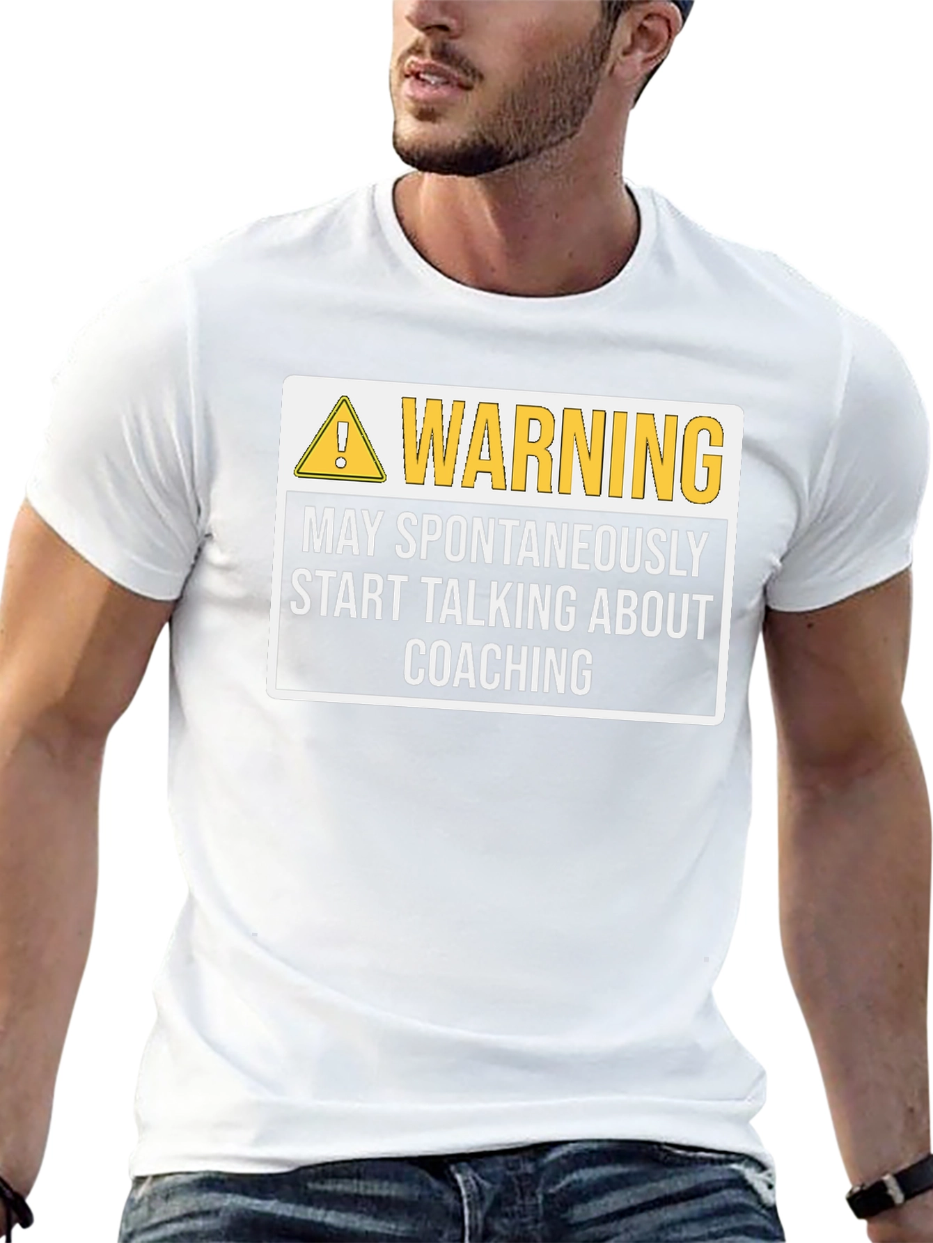 Warning: May Spontaneously Talk Coaching T-Shirt