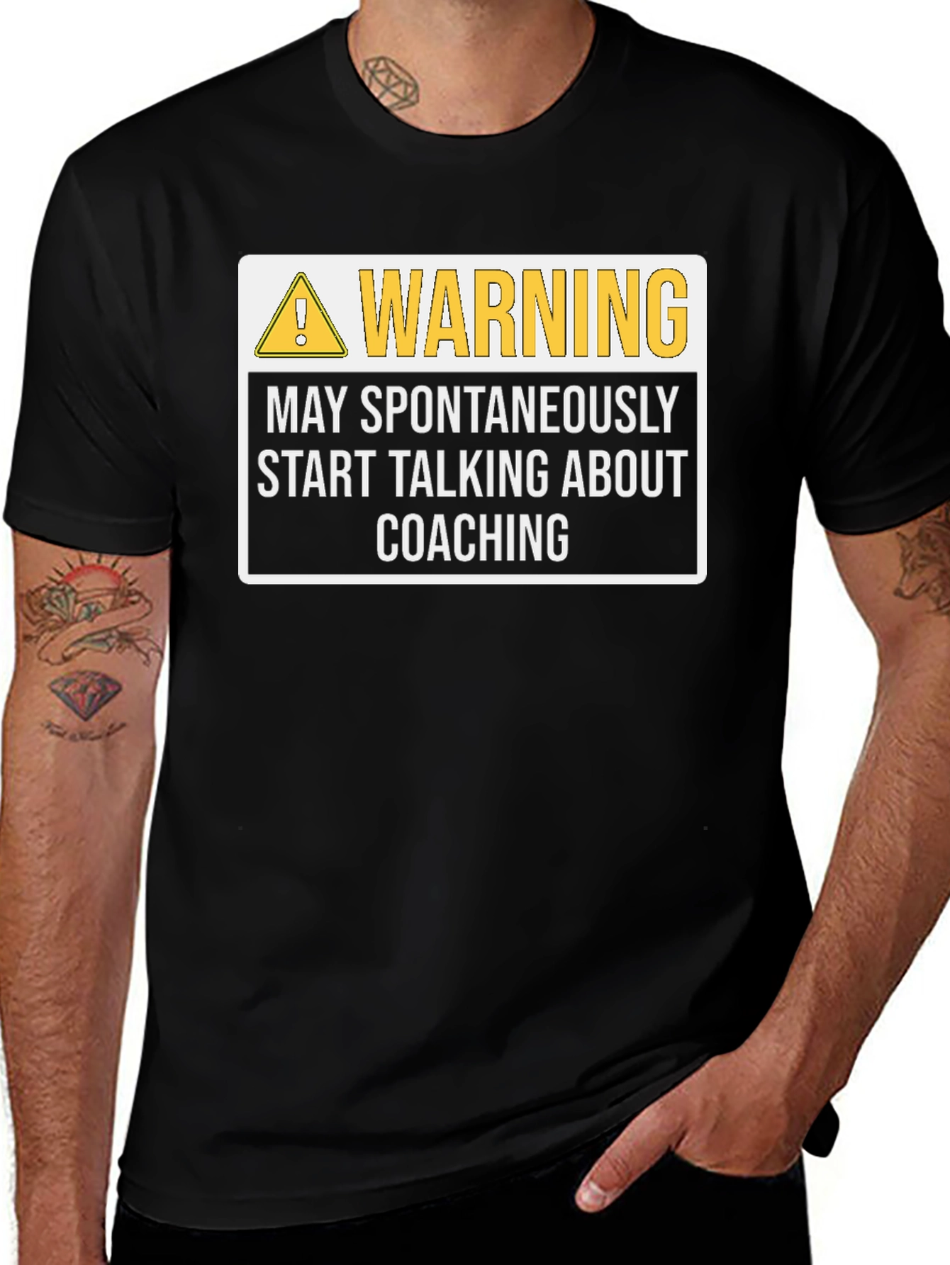 Warning: May Spontaneously Talk Coaching T-Shirt