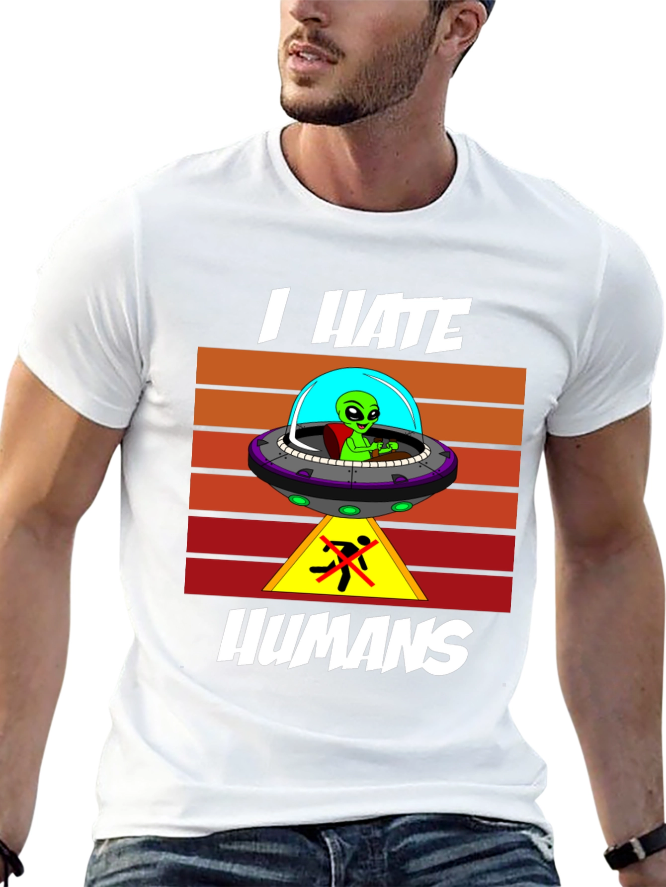 I Hate Humans Alien T-Shirt