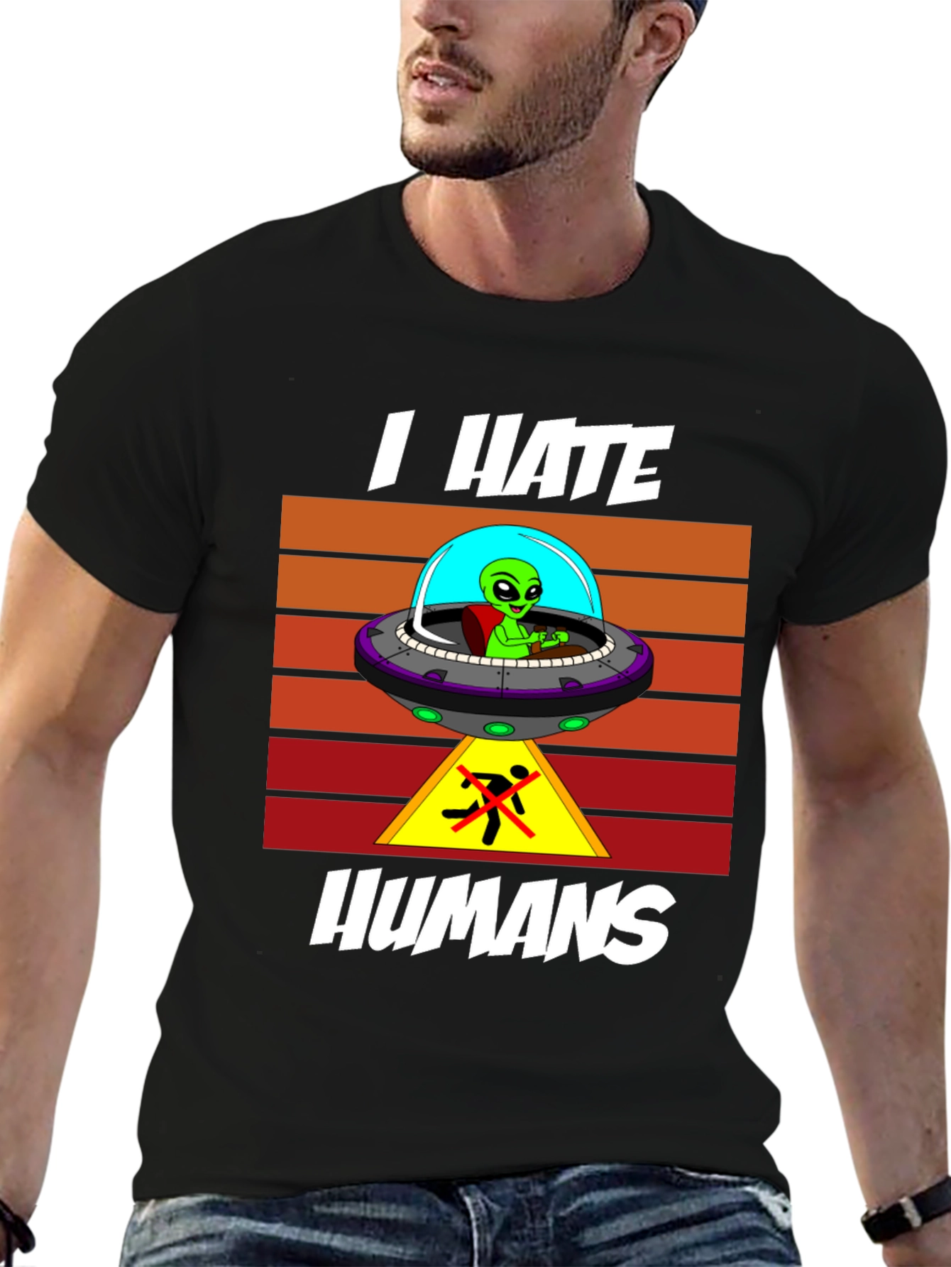 I Hate Humans Alien T-Shirt