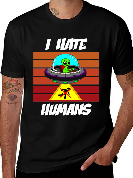 I Hate Humans Alien T-Shirt