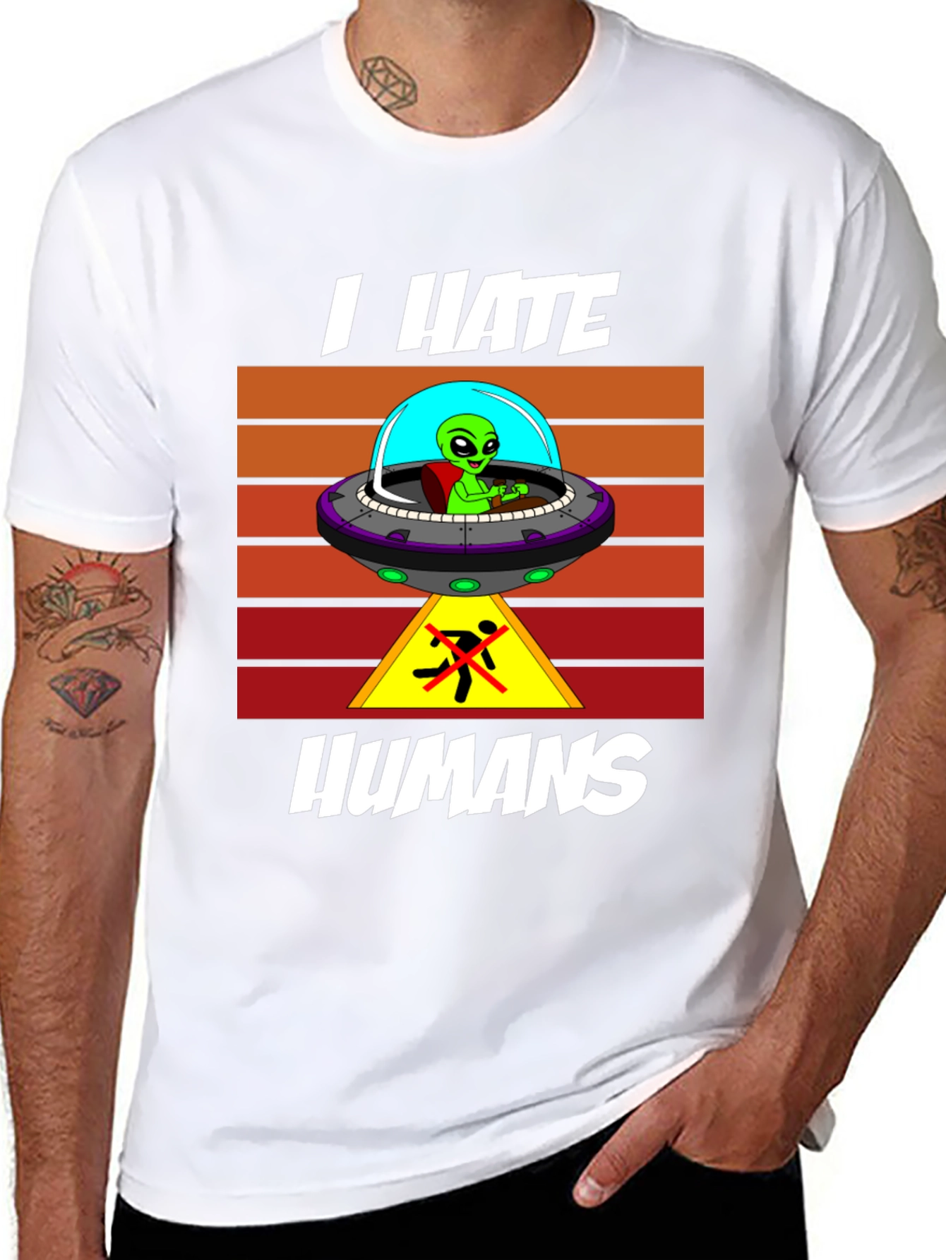 I Hate Humans Alien T-Shirt