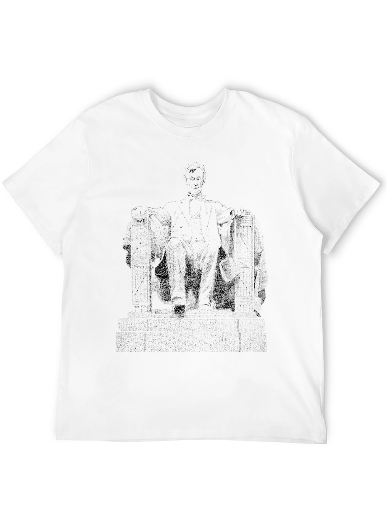 Lincoln Memorial Graphic Tee - Classic Black T-Shirt
