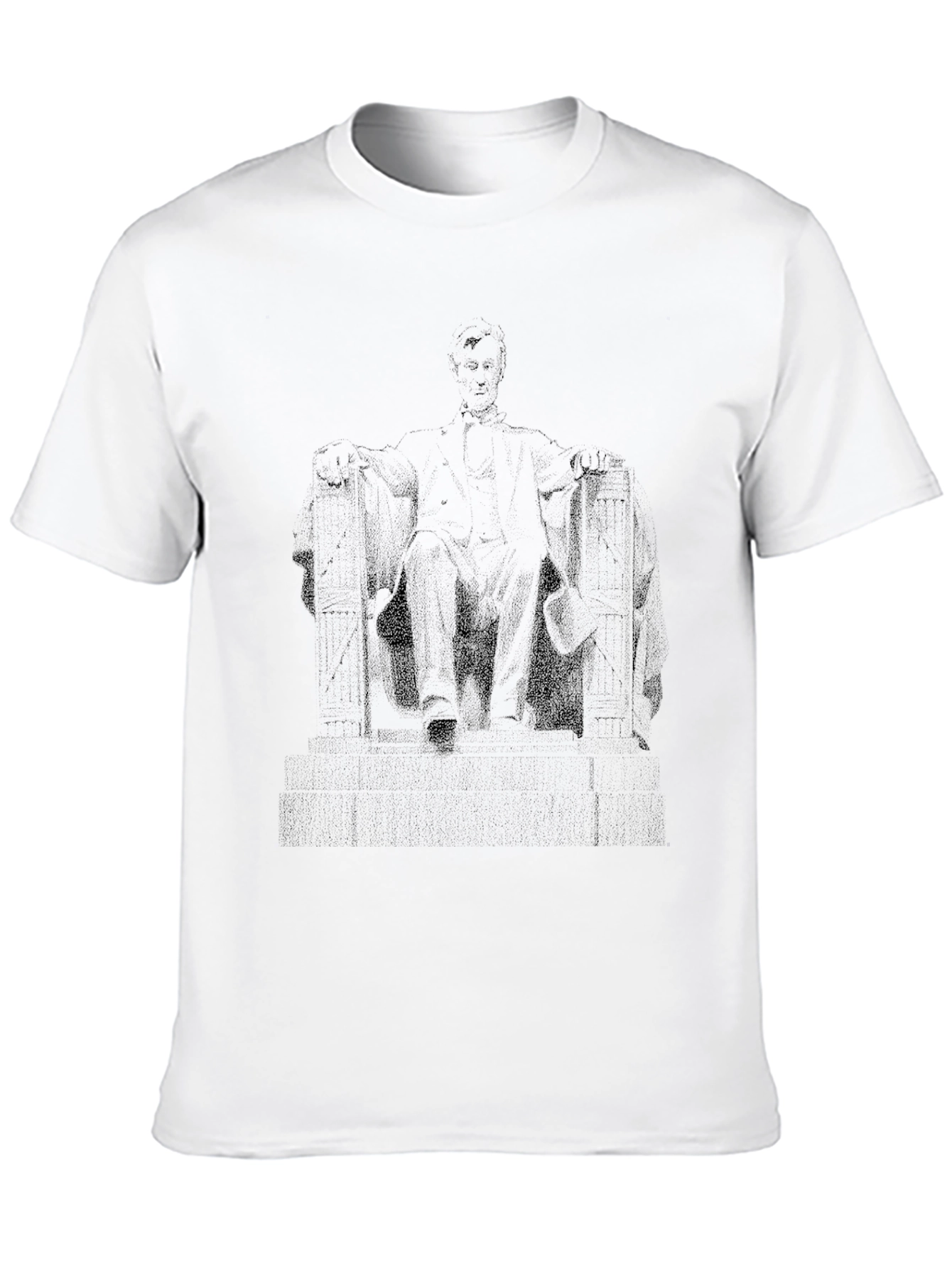 Lincoln Memorial Graphic Tee - Classic Black T-Shirt