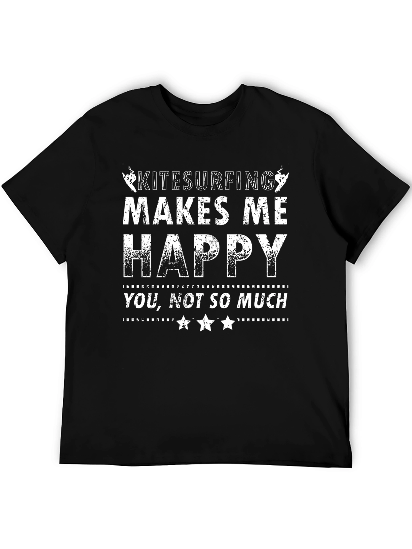 Kitesurfing Makes Me Happy Graphic T-Shirt