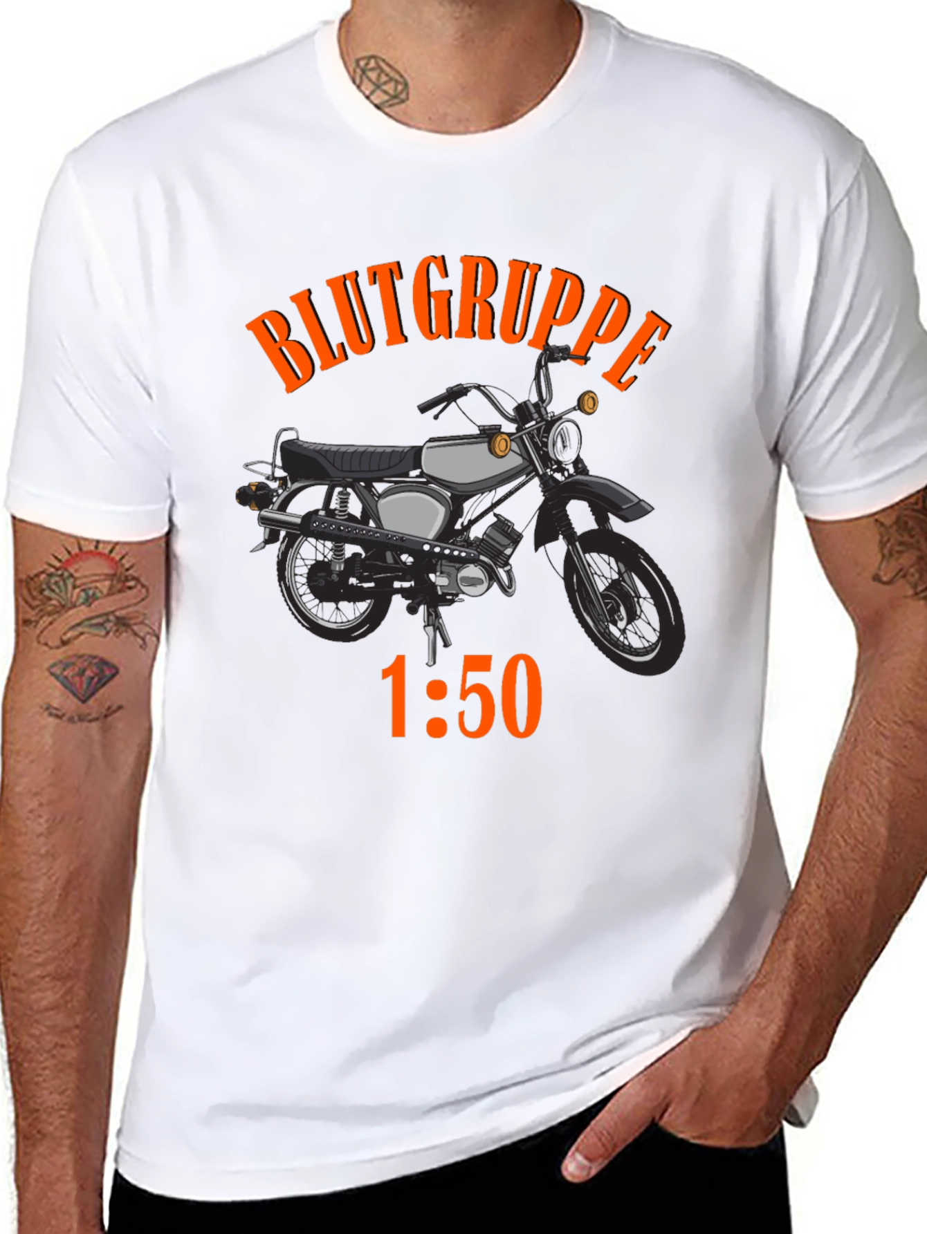 Blutgruppe 1:50 Motorcycle Graphic T-Shirt