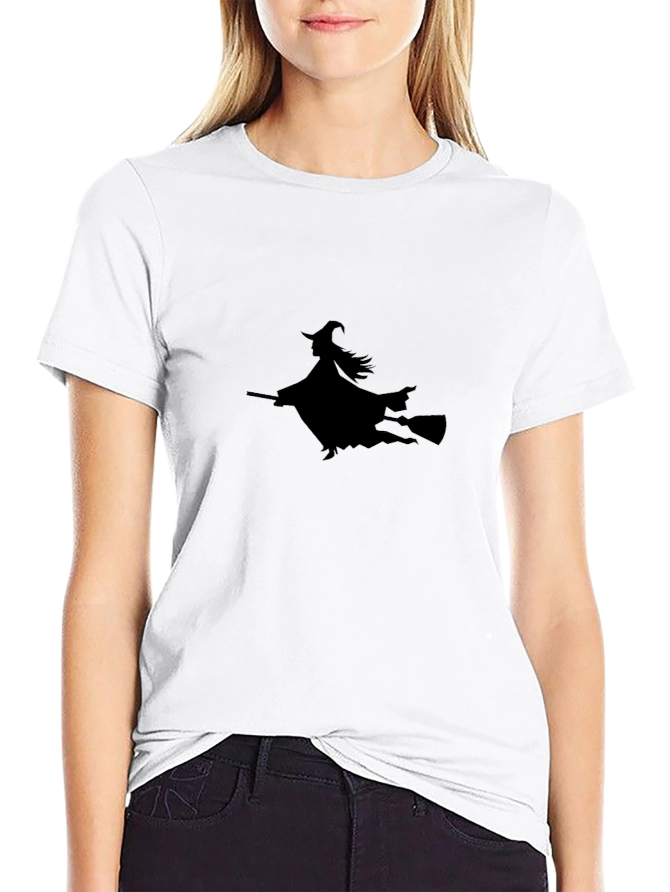 Witch Silhouette Black T-Shirt