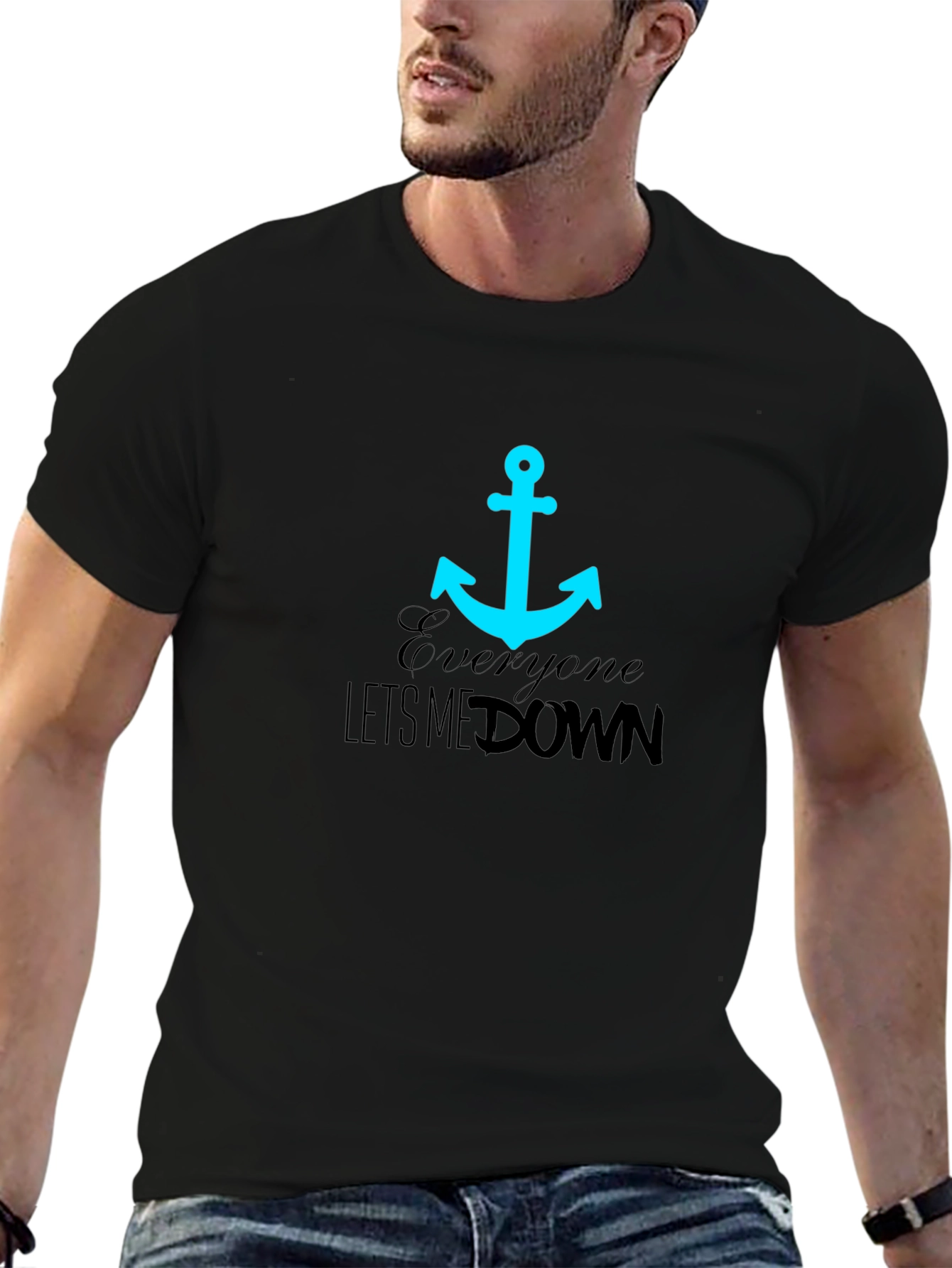 Anchor Graphic Tee - Everyone Lets Me Down