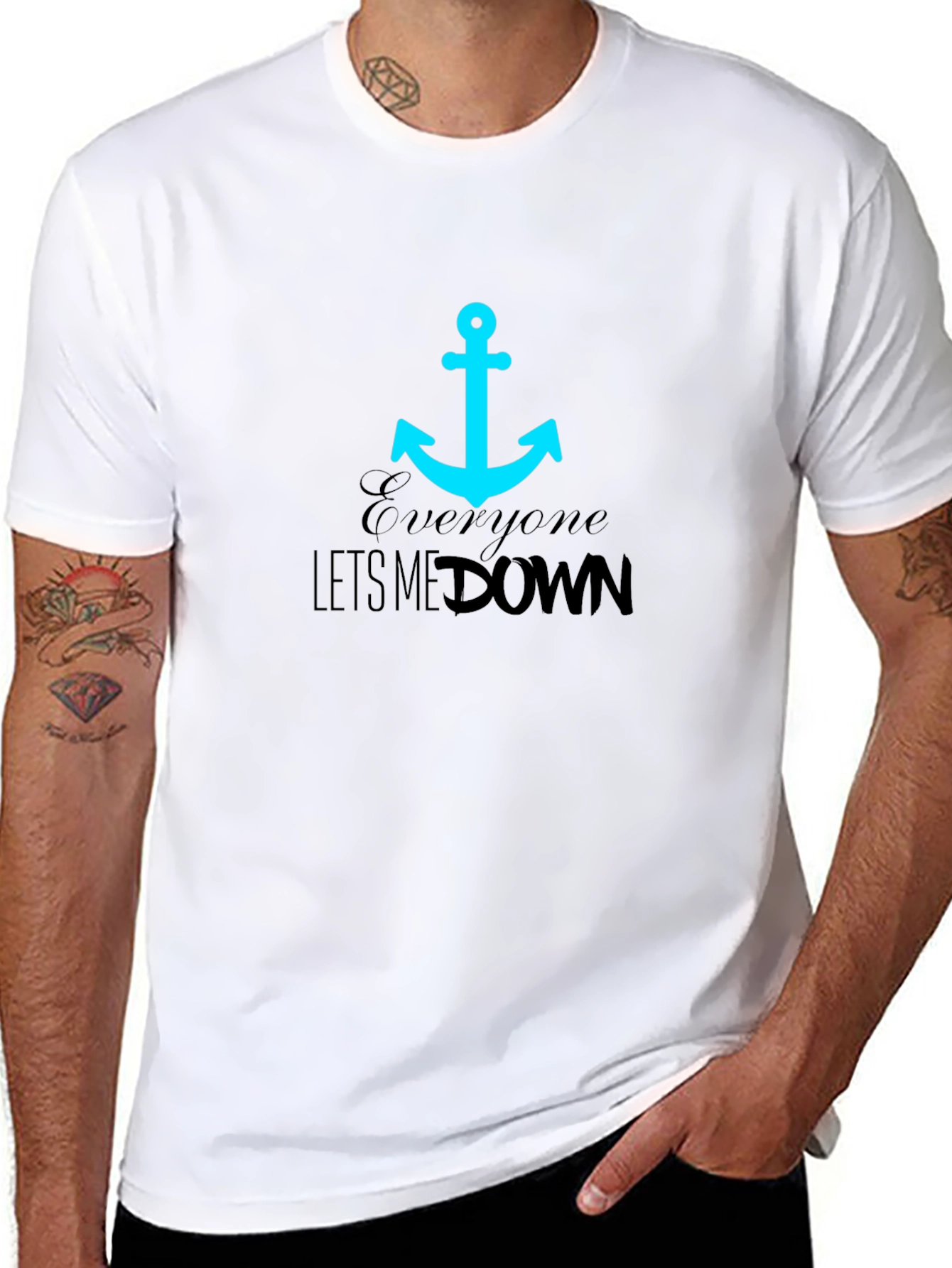 Anchor Graphic Tee - Everyone Lets Me Down