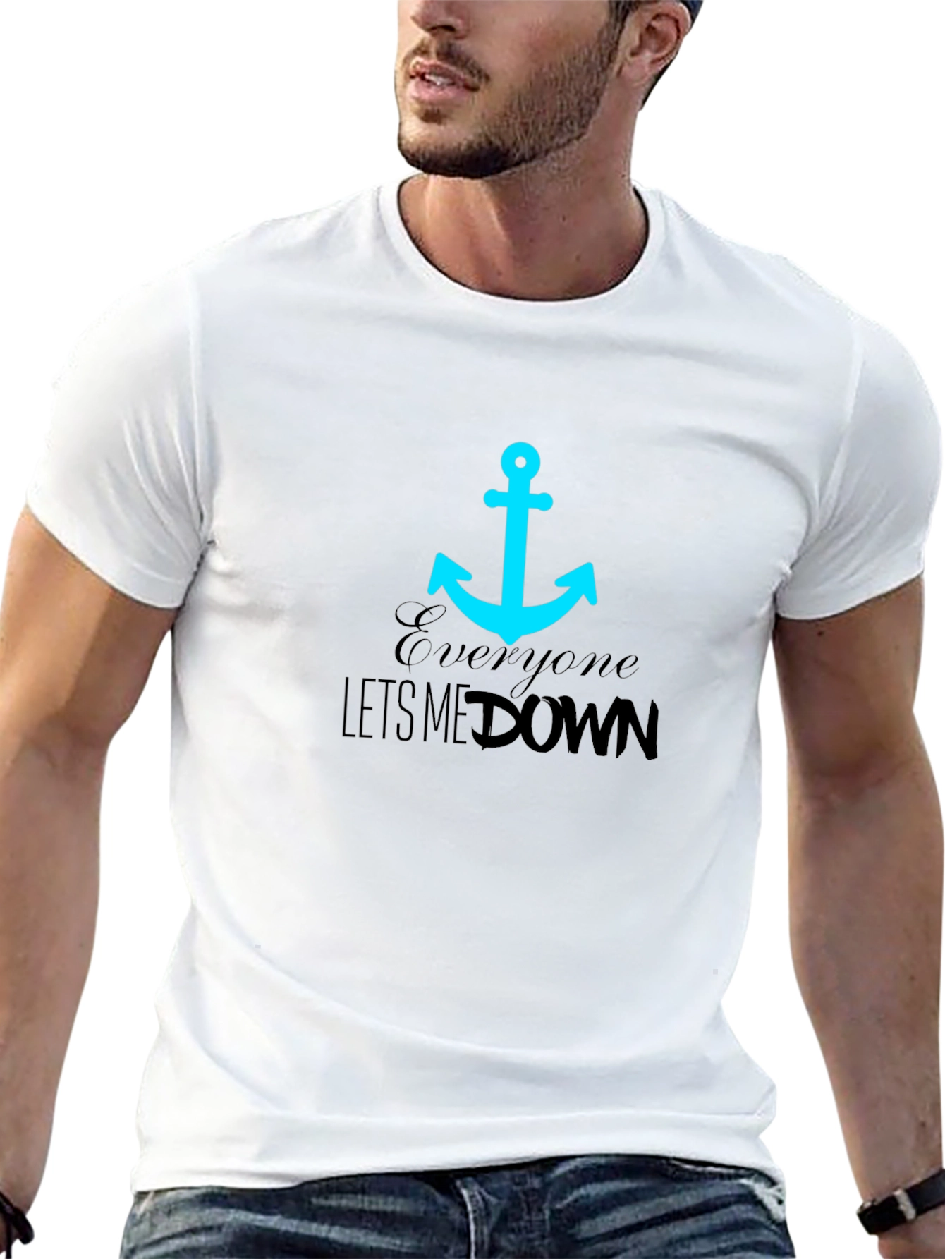 Anchor Graphic Tee - Everyone Lets Me Down
