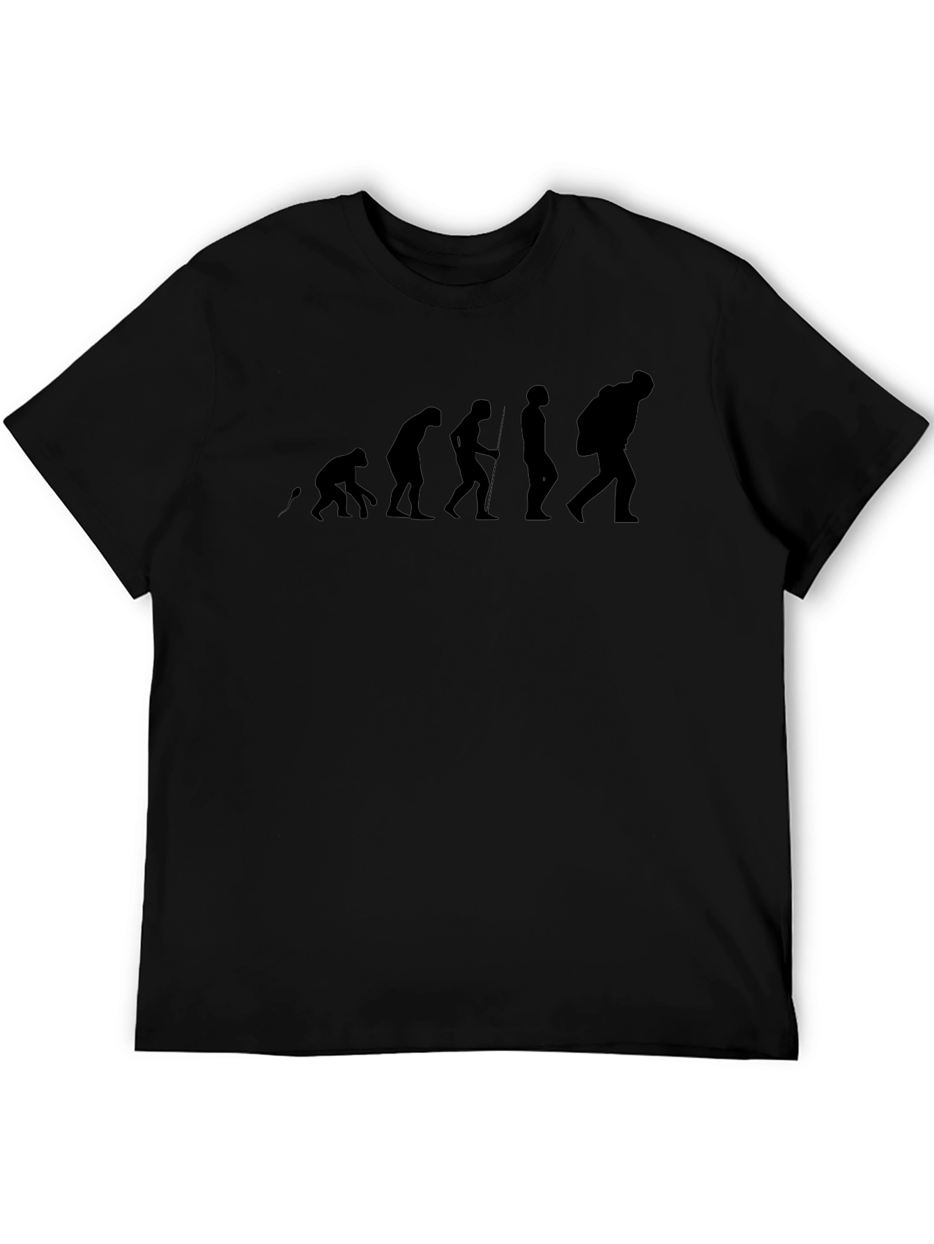 Evolution of Man Black T-Shirt