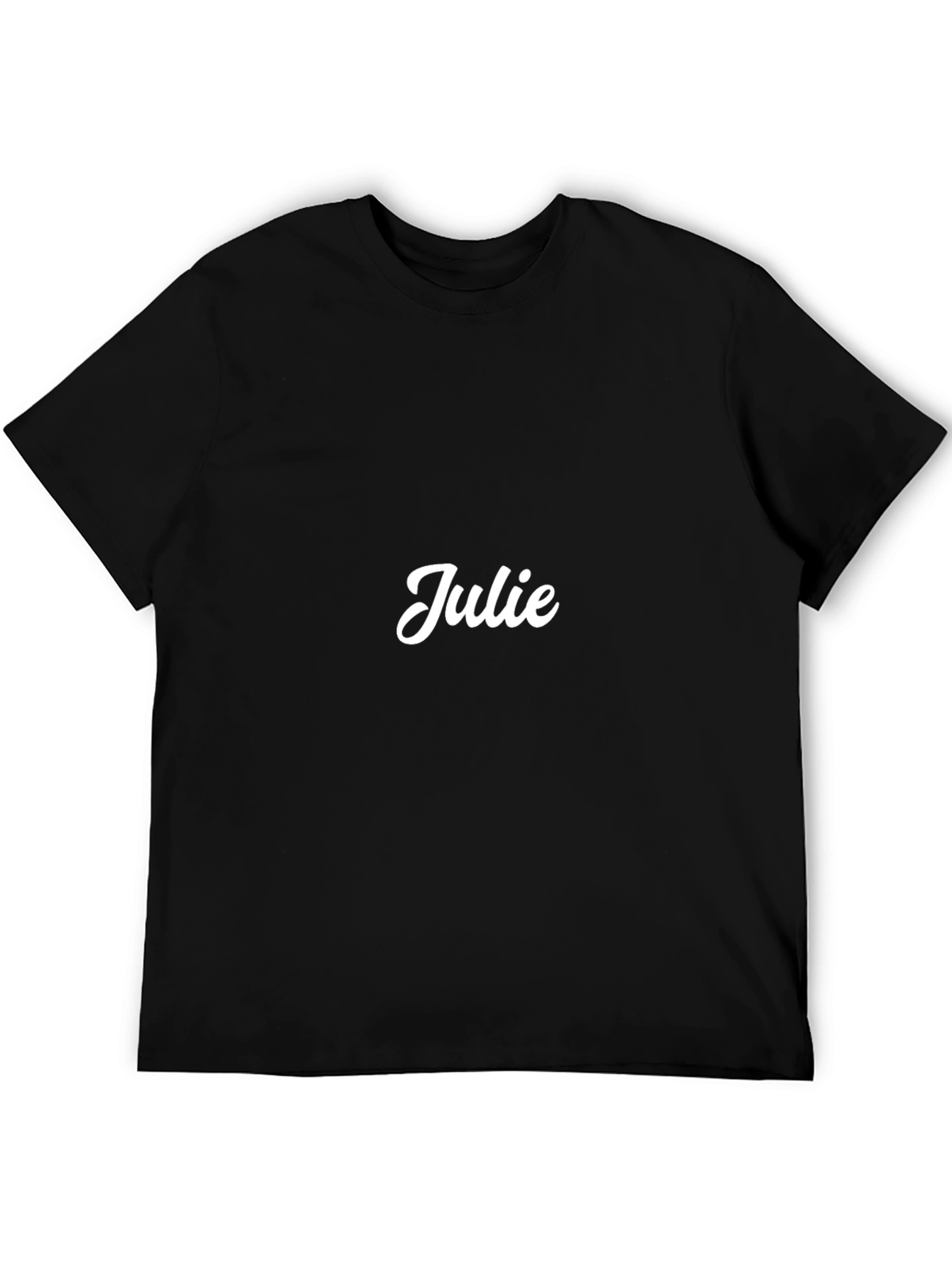 Personalized Julie Black T-Shirt