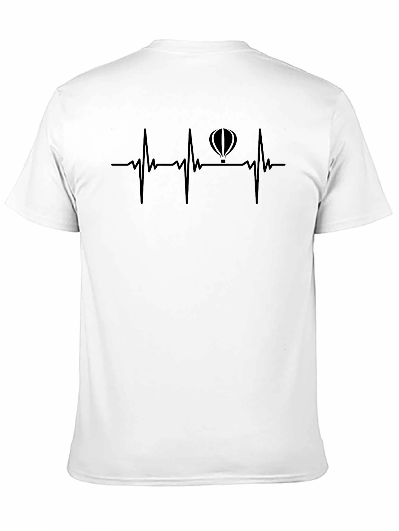 Hot Air Balloon Heartbeat T-Shirt - Adventure Design