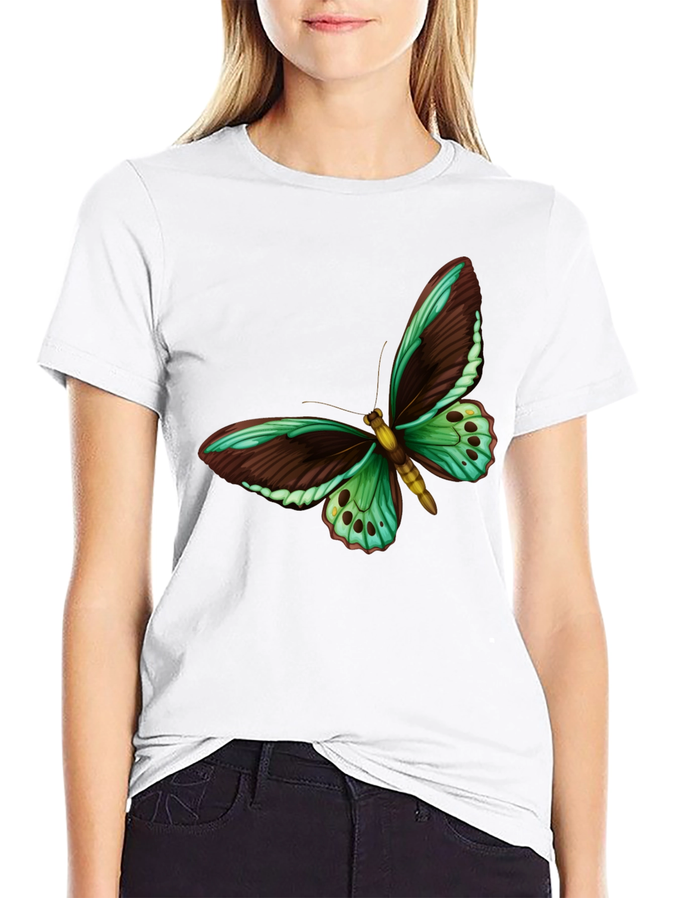 Butterfly Graphic Tee - Mens Short Sleeve T-Shirt
