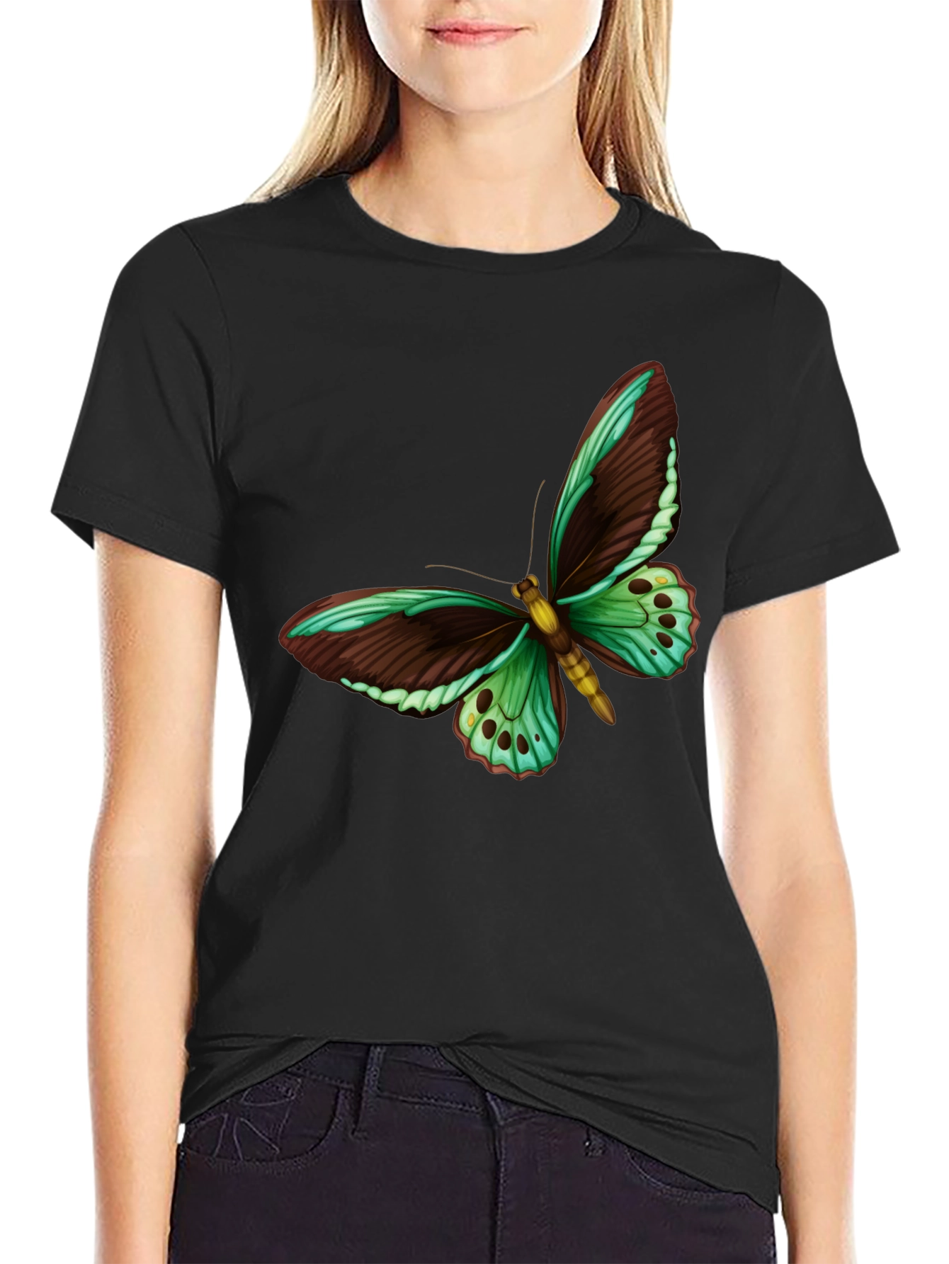 Butterfly Graphic Tee - Mens Short Sleeve T-Shirt