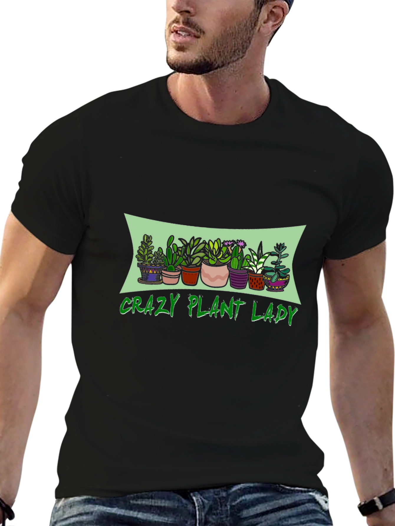 Crazy Plant Lady Graphic T-Shirt