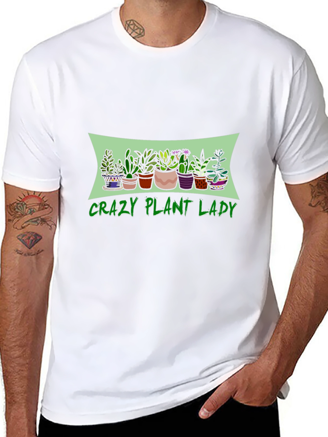 Crazy Plant Lady Graphic T-Shirt