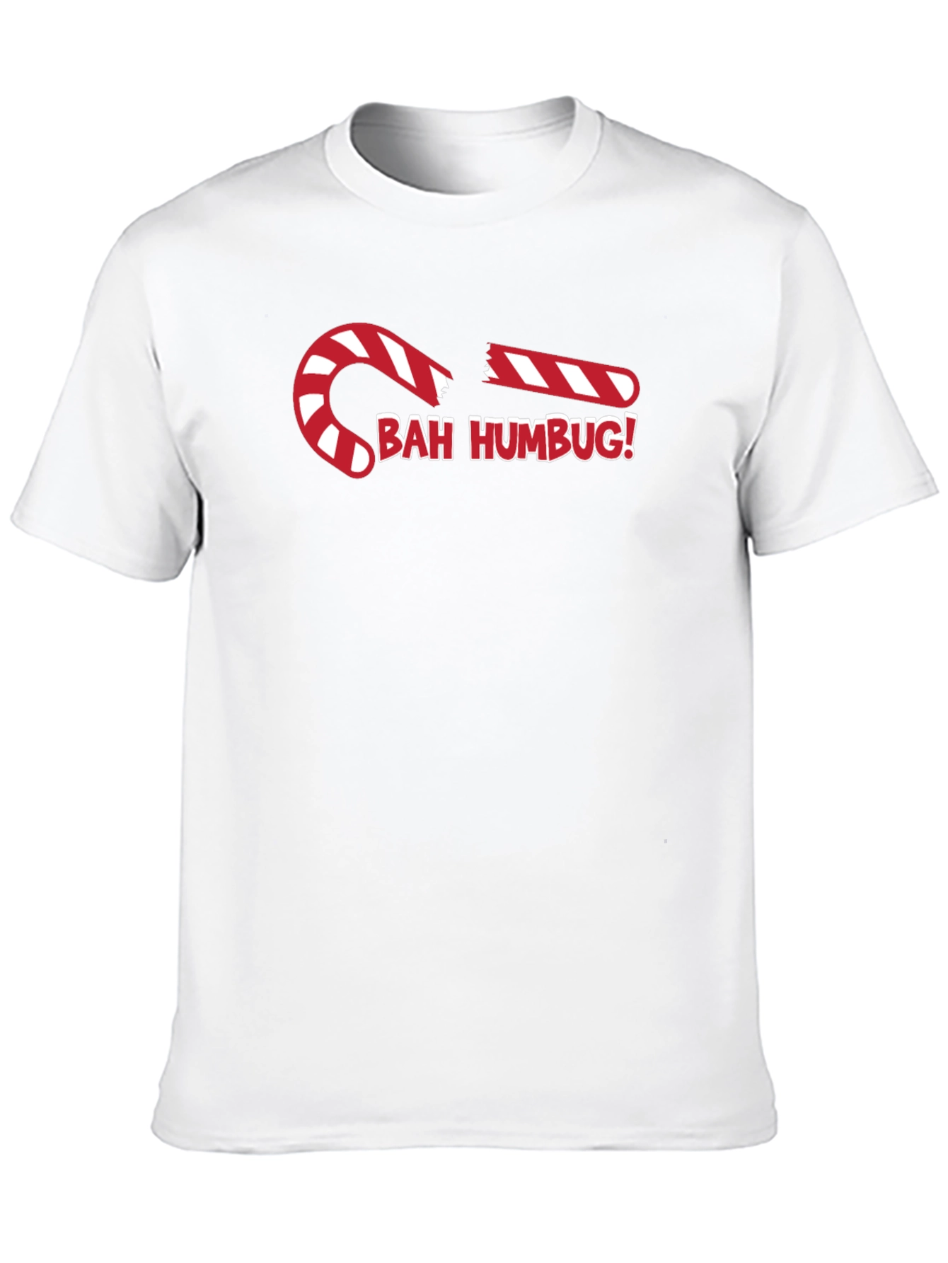 Bah Humbug Candy Cane Graphic Tee
