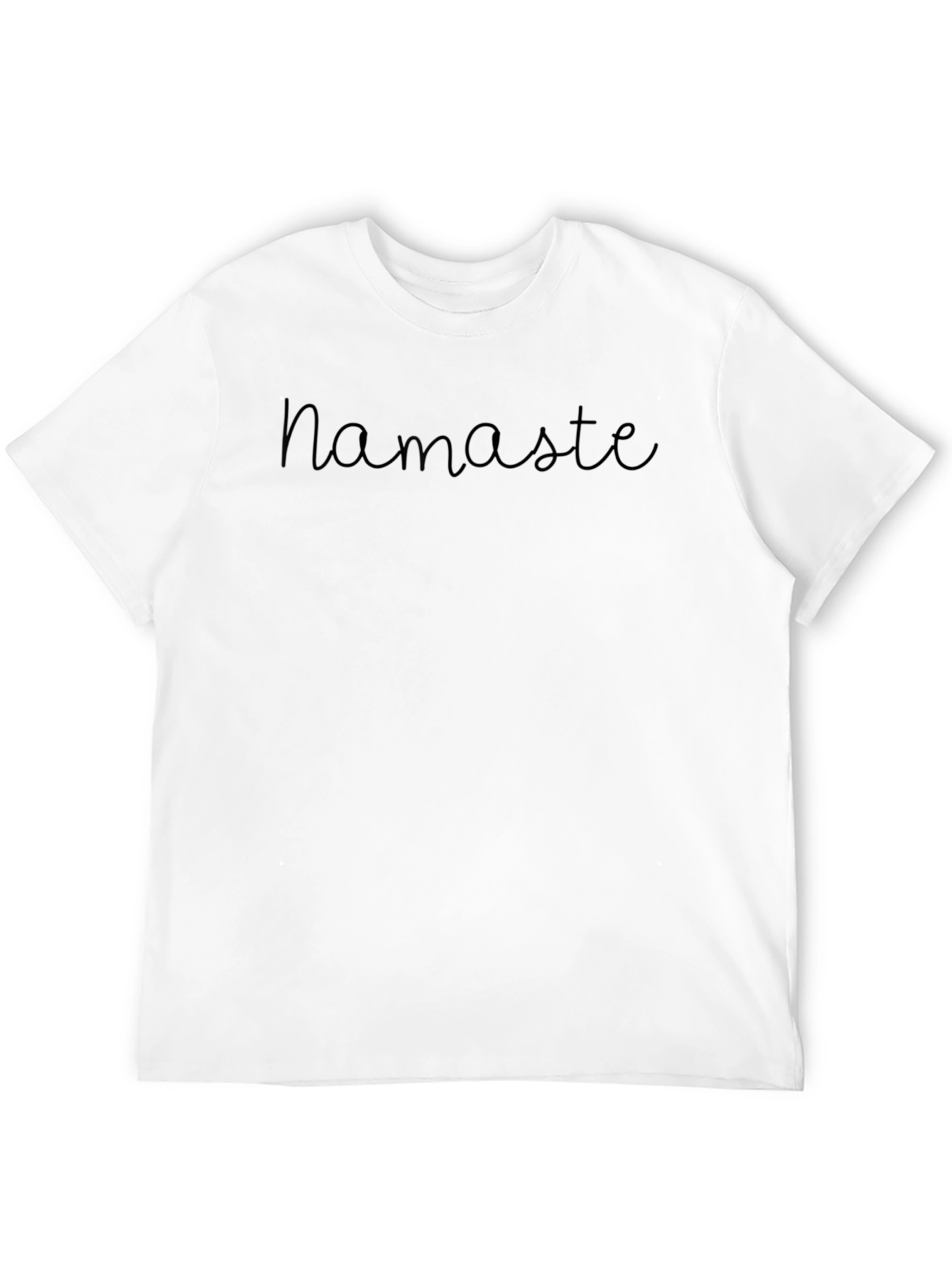 Namaste Black Graphic Tee - Relaxed Fit