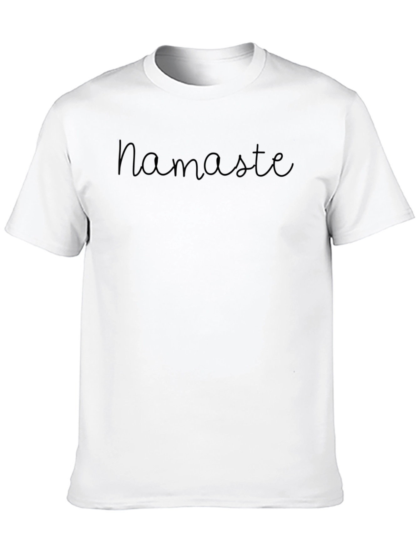 Namaste Black Graphic Tee - Relaxed Fit