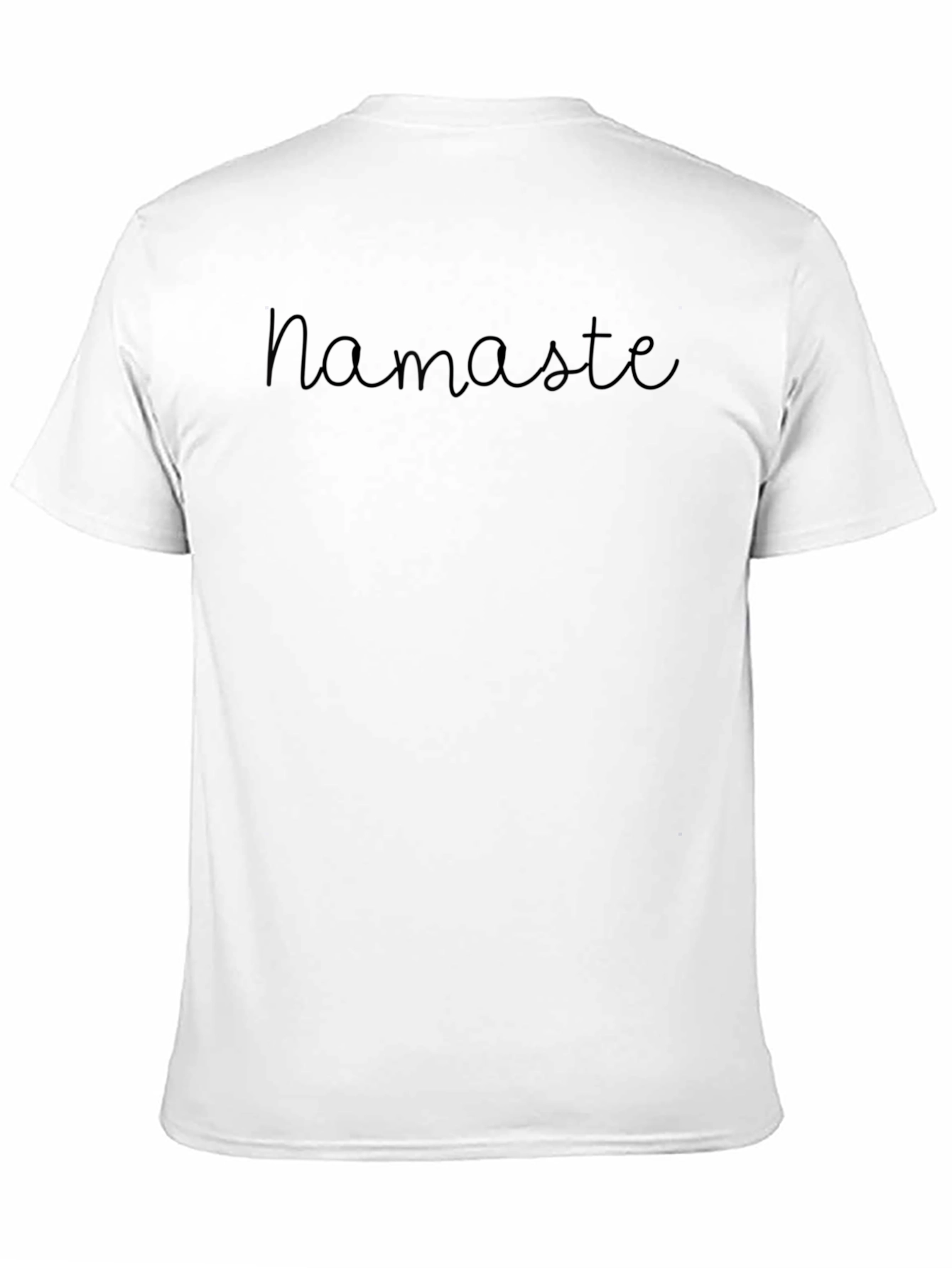 Namaste Black Graphic Tee - Relaxed Fit