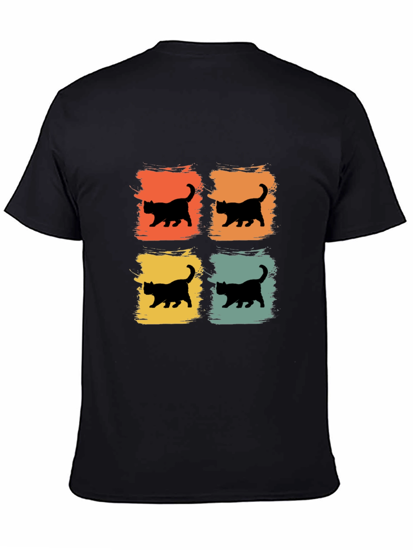 Retro Cat Silhouette T-Shirt