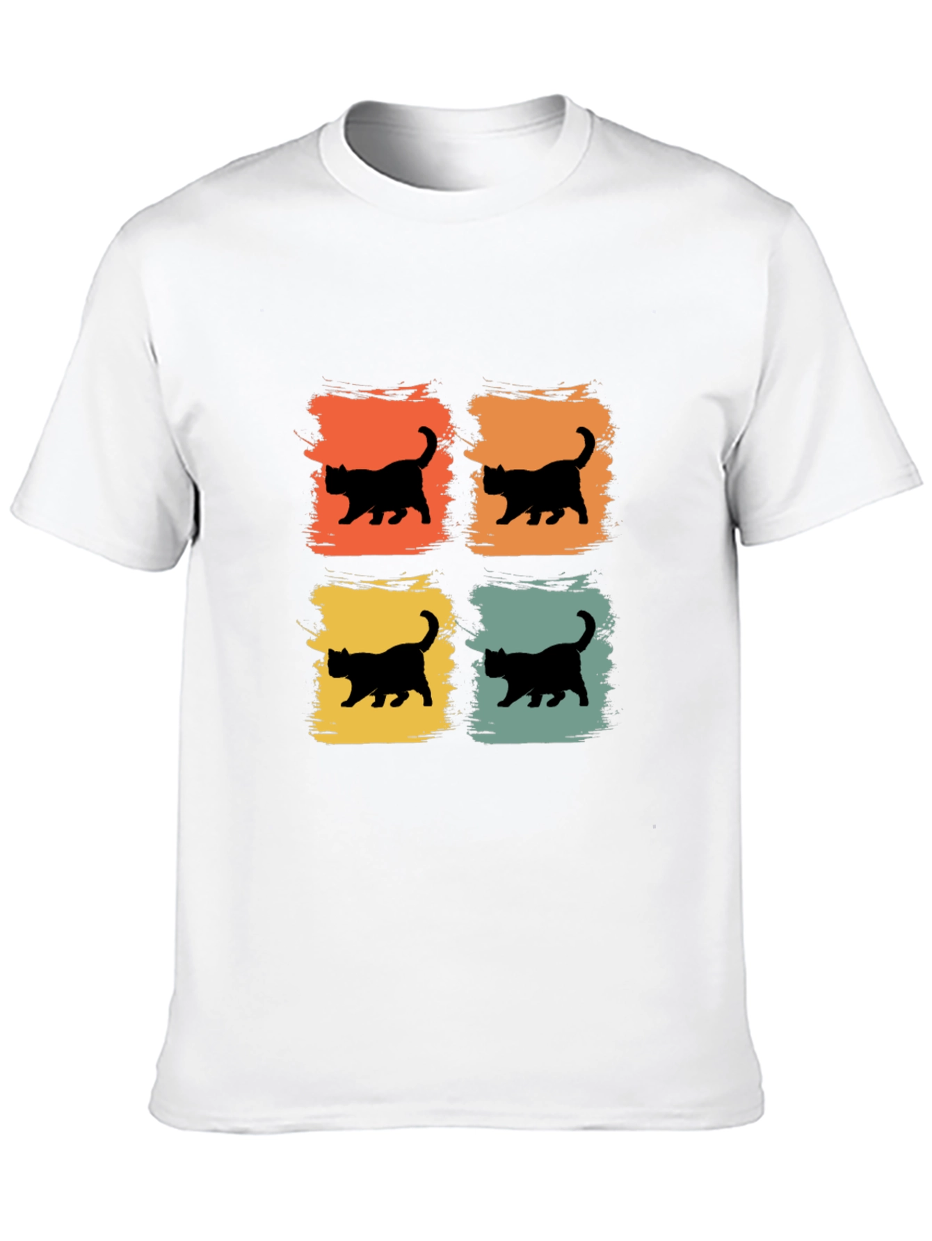 Retro Cat Silhouette T-Shirt