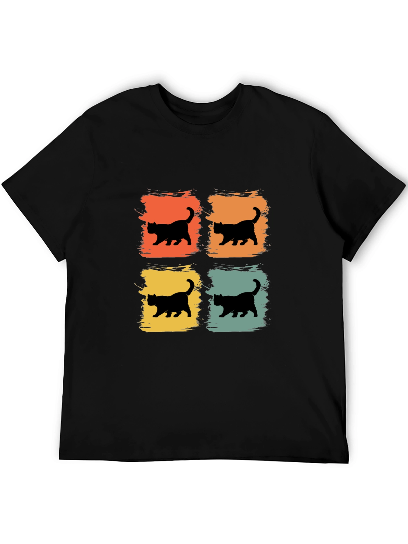 Retro Cat Silhouette T-Shirt