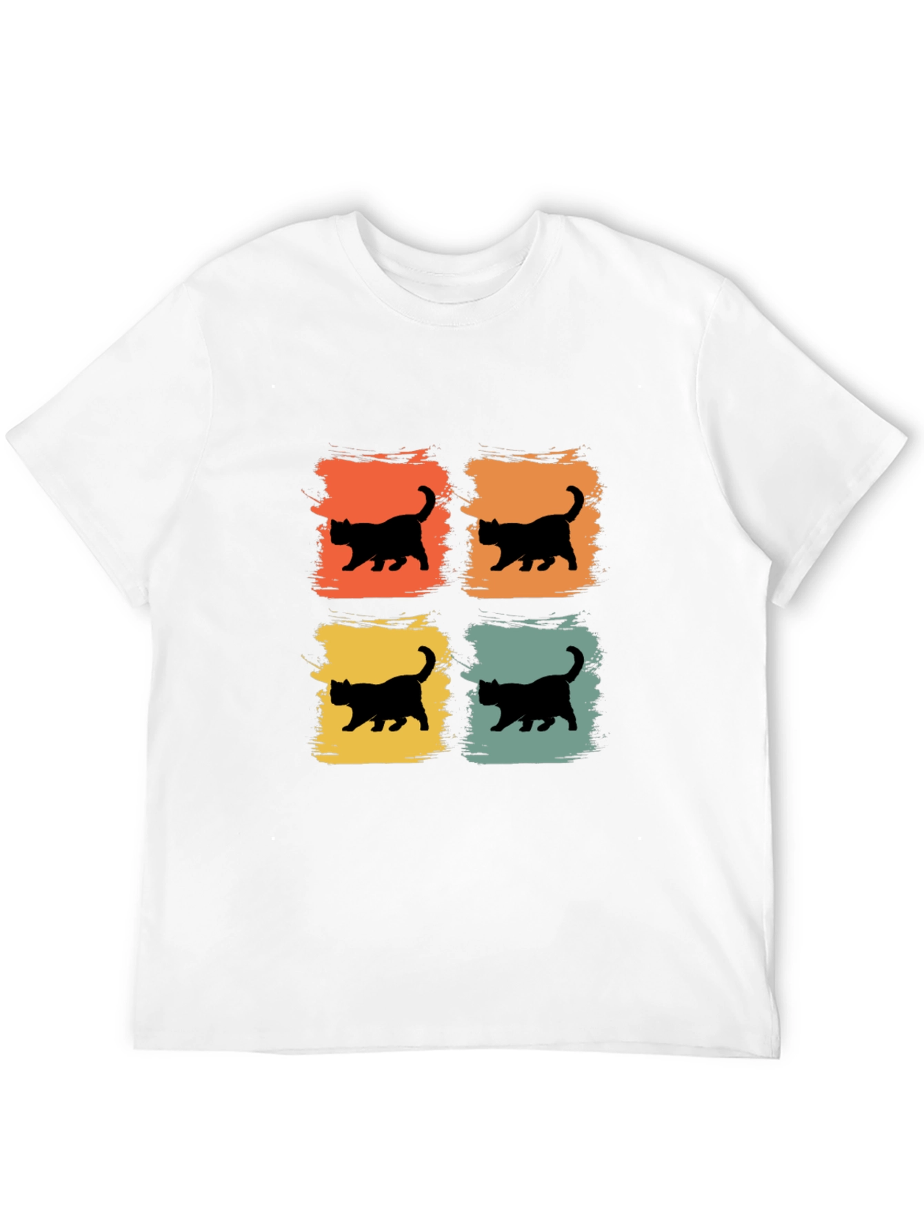 Retro Cat Silhouette T-Shirt