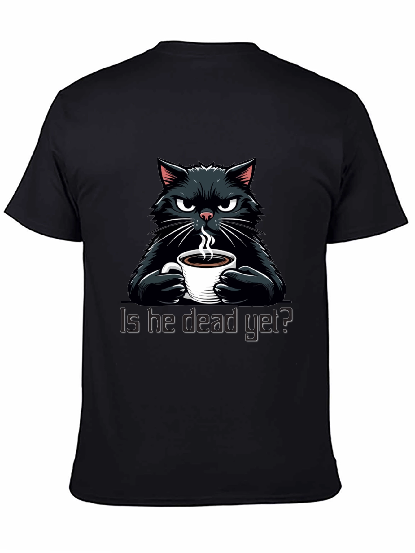 Grumpy Cat Coffee T-Shirt - Is He Dead Yet?